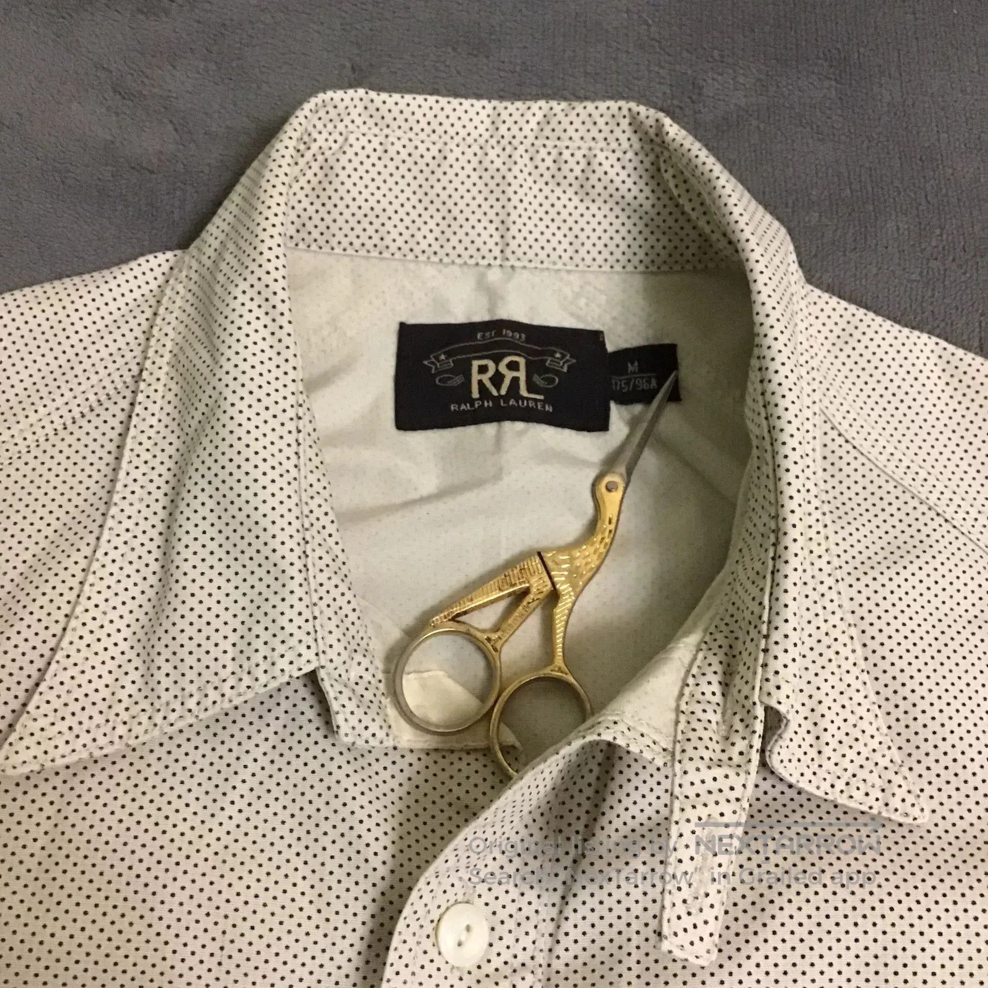 RRL Ralph Lauren RRL Polka Dot Work Shirt. Size US M / EU 48-50 / 2 - 4 Thumbnail