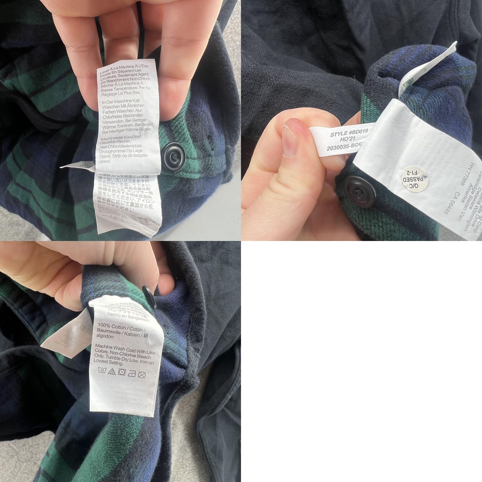J.Crew J.Crew Shirt Jacket Mens Small Black Cotton Flannel Lined Shacket BD019 Size US S / EU 44-46 / 1 - 9 Thumbnail