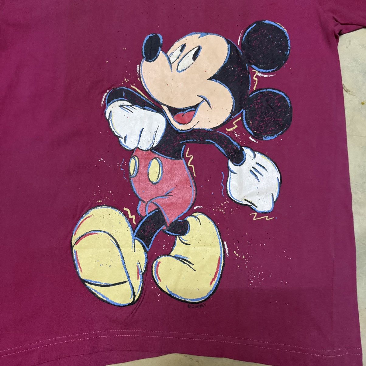 Disney Vintage Mickey Mouse Big Logo Sun Faded T Shirt Size US S / EU 44-46 / 1 - 6 Thumbnail