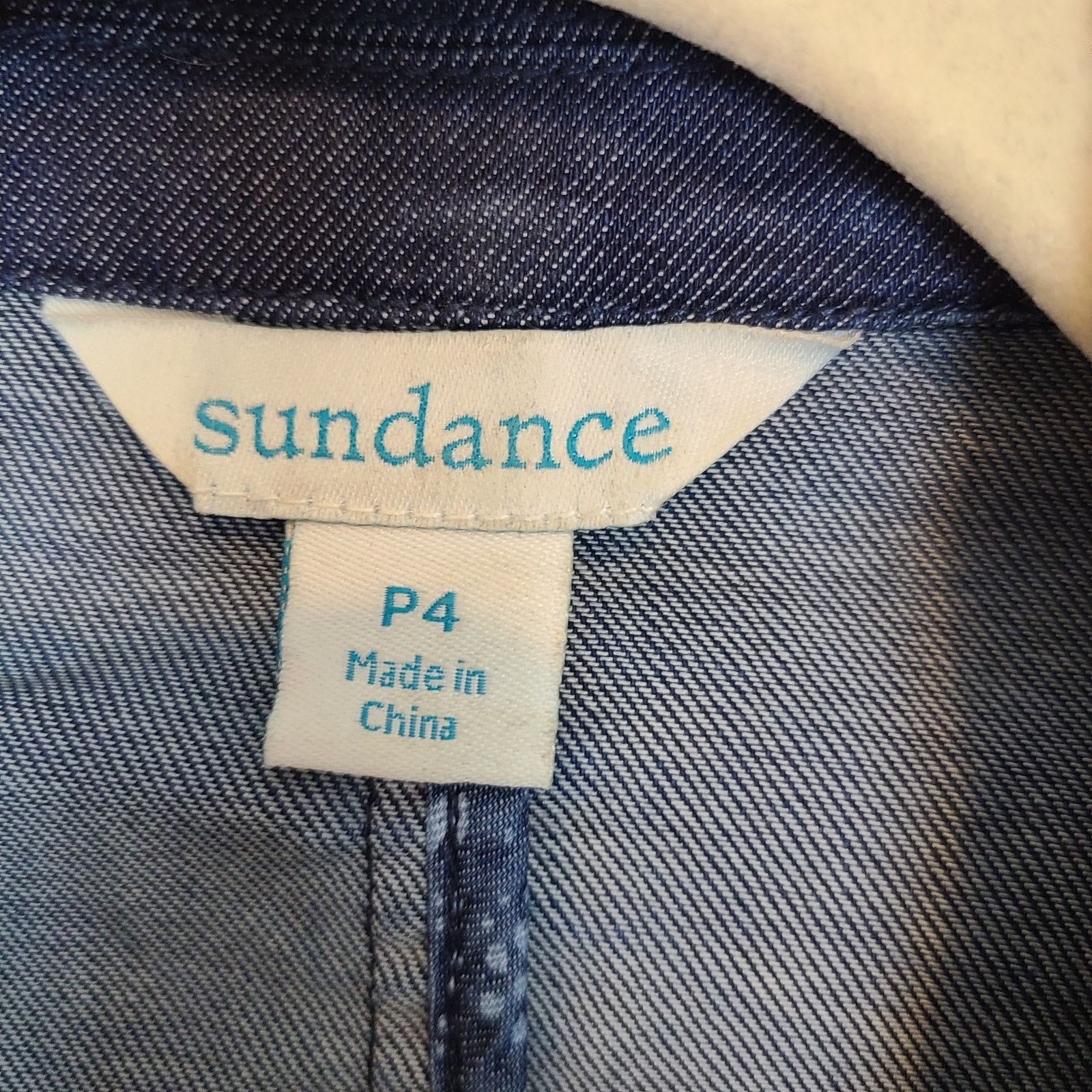 Sundry Sundance Womens Tania Denim Blazer Size 4P Boho Coastal Size S / US 4 / IT 40 - 5 Thumbnail