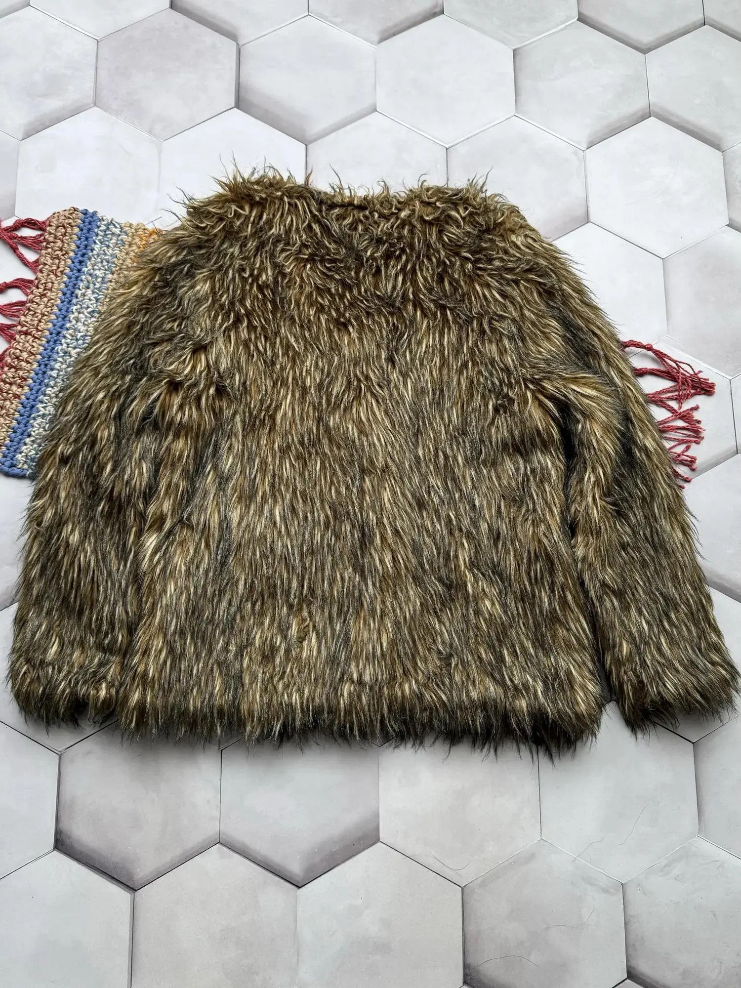 Japanese Brand Vintage Faux Fux Coat (E4) Size L / US 10 / IT 46 - 5 Thumbnail