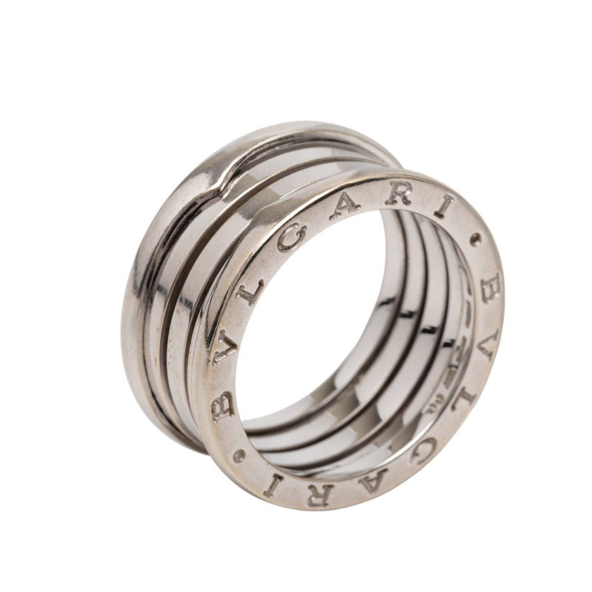 Bvlgari BVLGARI B.zero1 4-Band Ring #60 18K White Gold Men's Size ONE SIZE - 1 Thumbnail