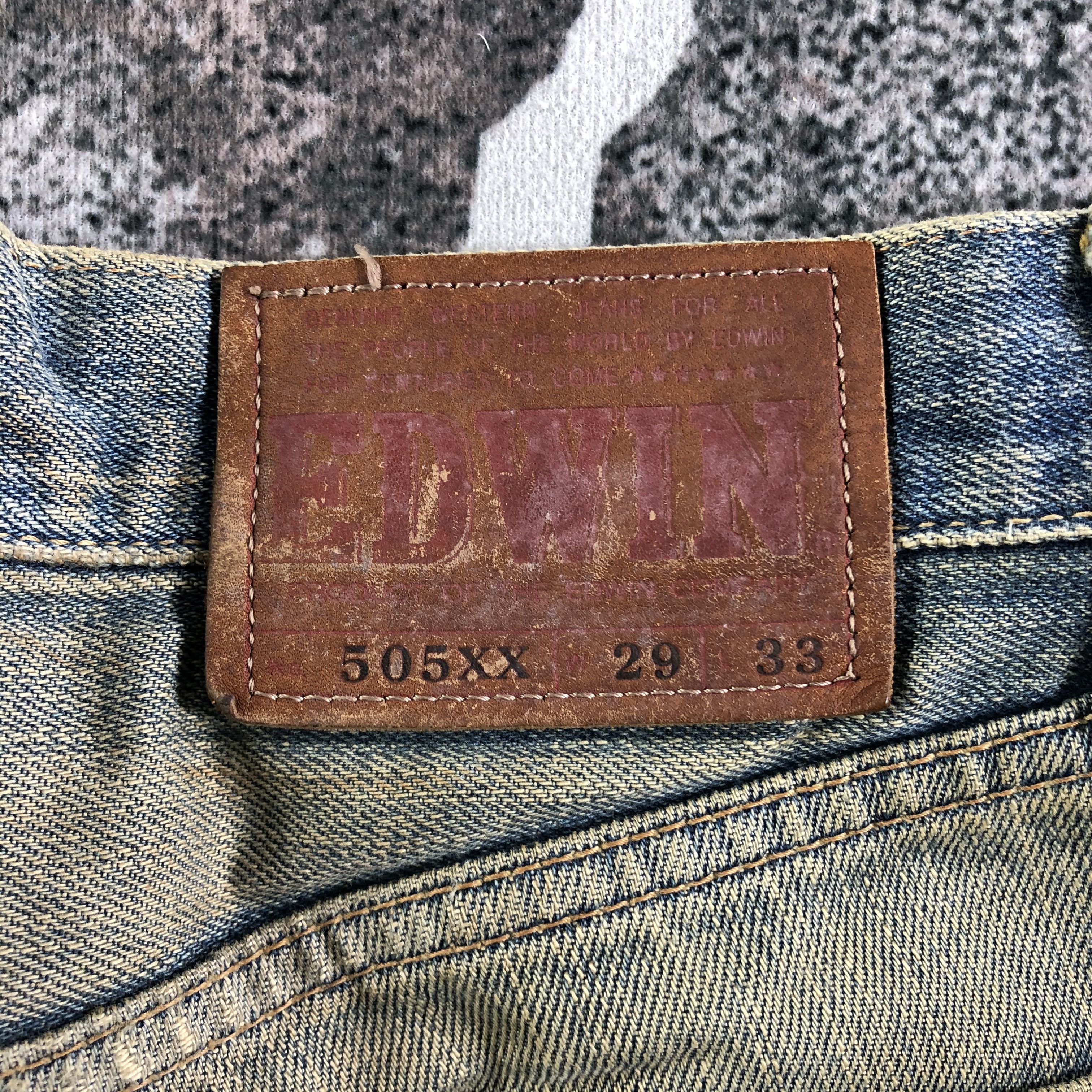 Edwin Vintage Edwin Selvedge Jeans Distressed Redline Denim KJ3005 Size US 29 - 5 Thumbnail