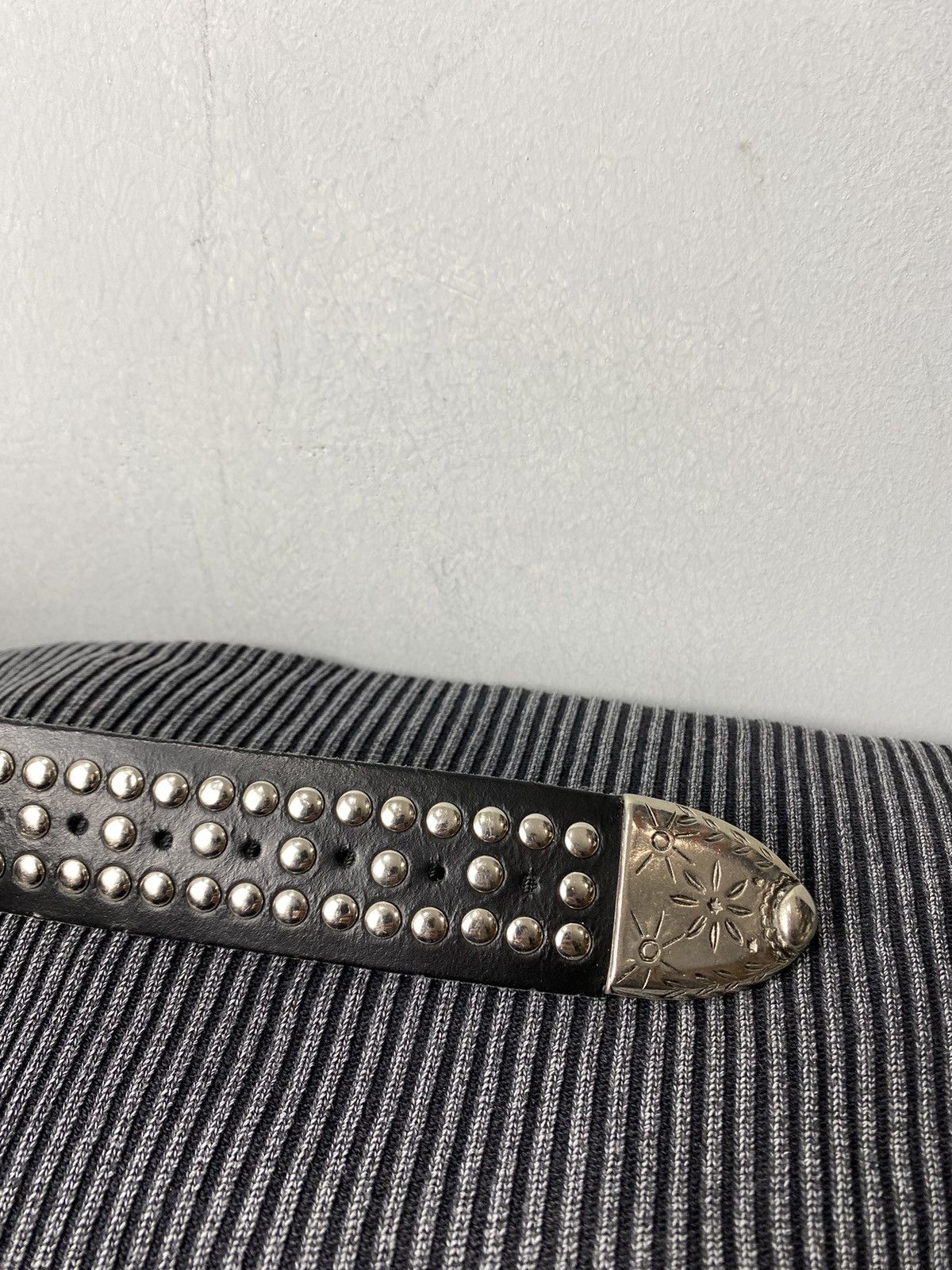 Cowboy Equipment Vintage Metal Leather Belt Cowboy Style Holland Made Size ONE SIZE - 6 Thumbnail