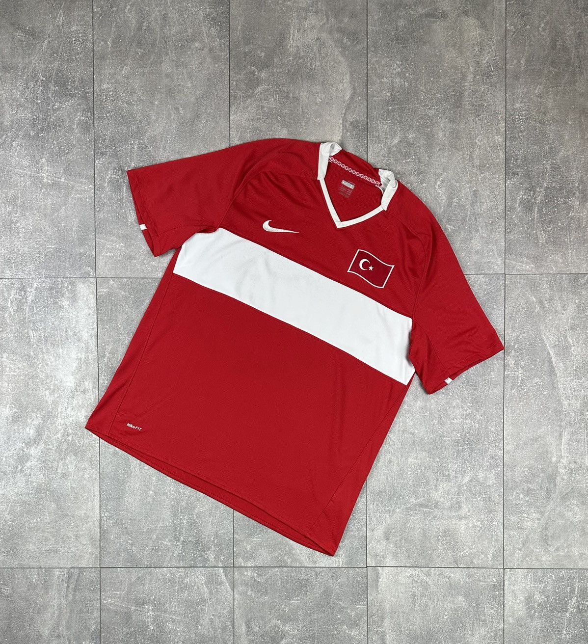 Nike Nike Turkey 2008/09 Home Soccer Football Jersey Size US L / EU 52-54 / 3 - 1 Thumbnail