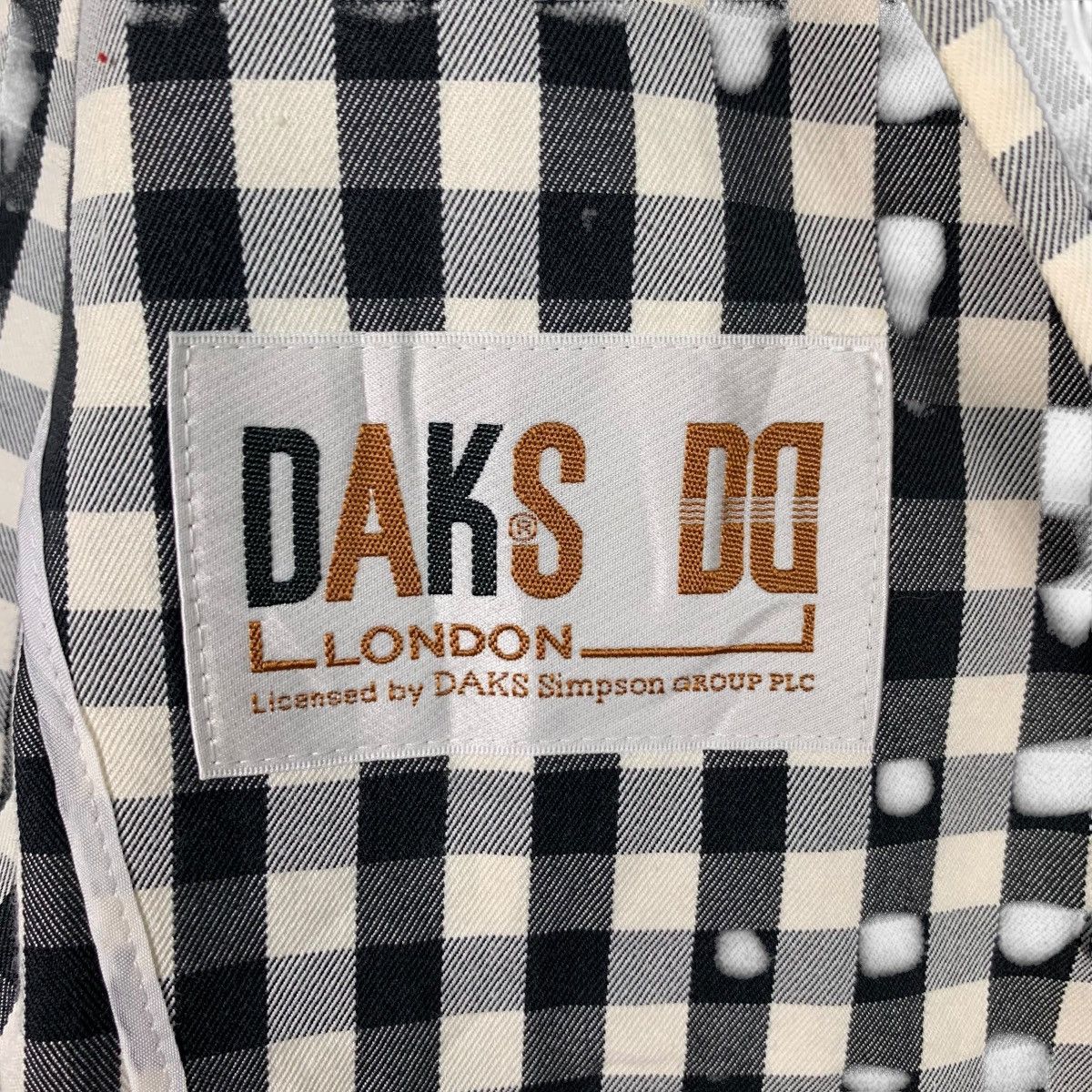 DAKS Vintage 90’s DAKS LONDON Black White Check Jacket #2599-C117 Size M / US 6-8 / IT 42-44 - 15 Thumbnail
