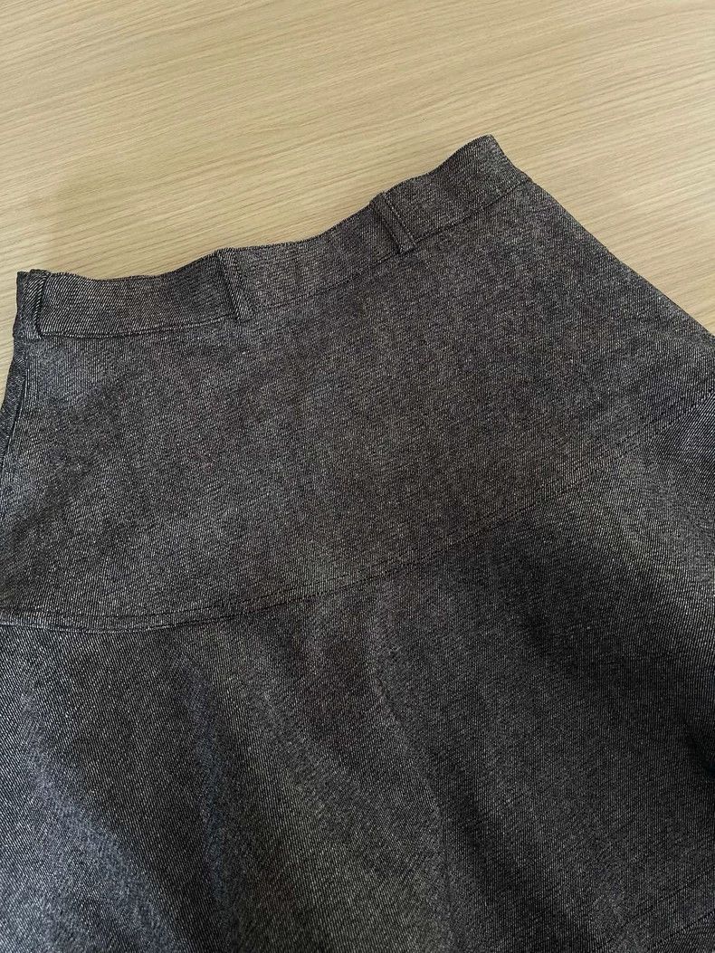 Dior Dior Gray denim umbrella skirt Size 26" / US 2 / IT 38 - 4 Thumbnail