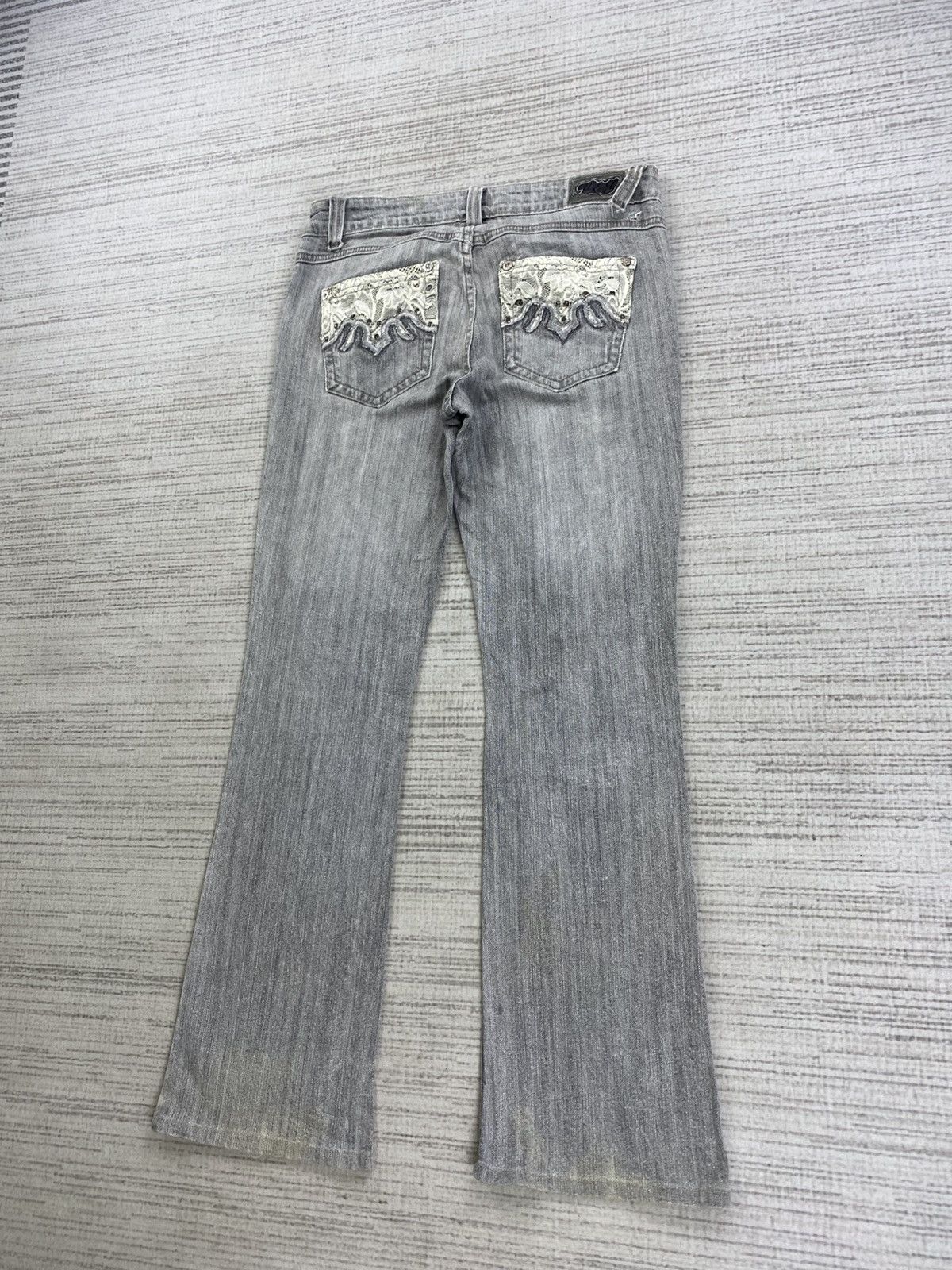 Hysteric Glamour Vintage Flared H&G Grey Wash Denim Pants Size US 31 - 10 Thumbnail