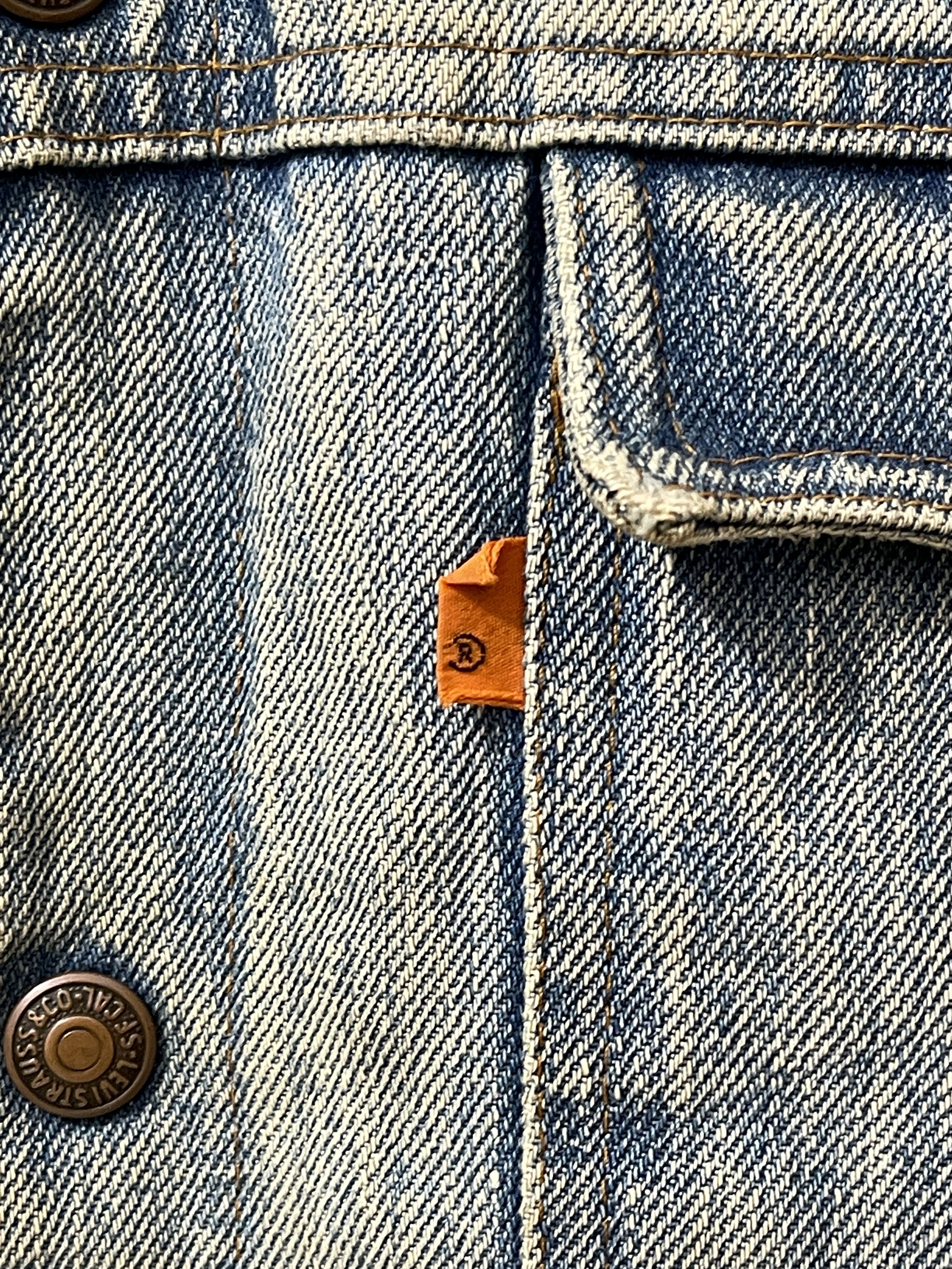 Levi's Vintage Clothing Thrashed 70s Levis Denim Rust Saddleman Jacket Size US S / EU 44-46 / 1 - 5 Thumbnail