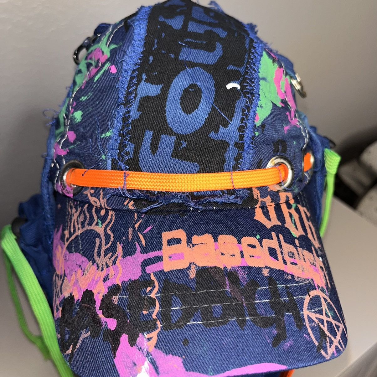 Designer Basedbich 1of1 denim safari inspired hat Size ONE SIZE - 13 Thumbnail