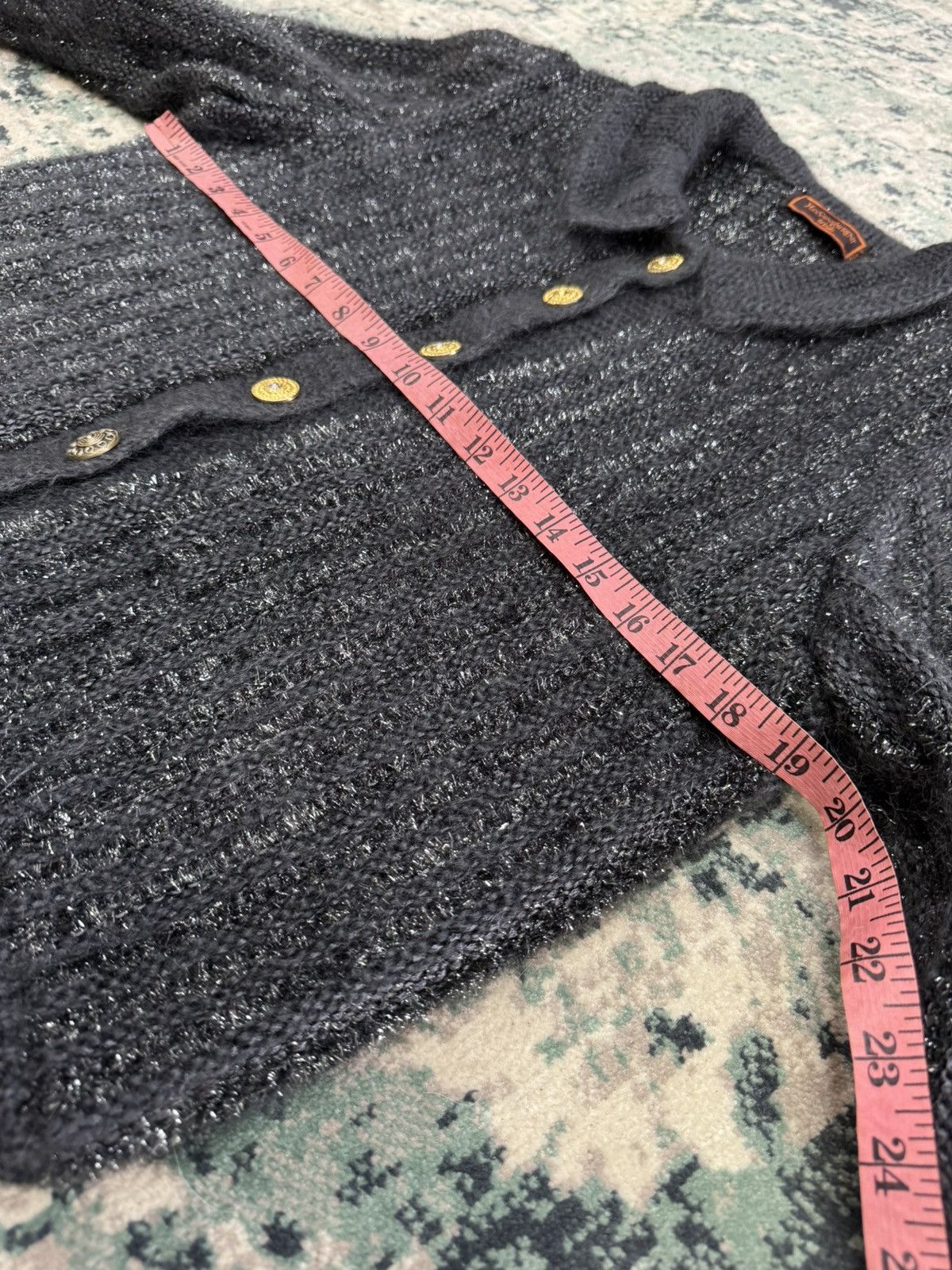 Vintage × Yves Saint Laurent VINTAGE YSL TRICOTS MIX WOOL KNITWEAR CARDIGAN Size M / US 6-8 / IT 42-44 - 4 Thumbnail