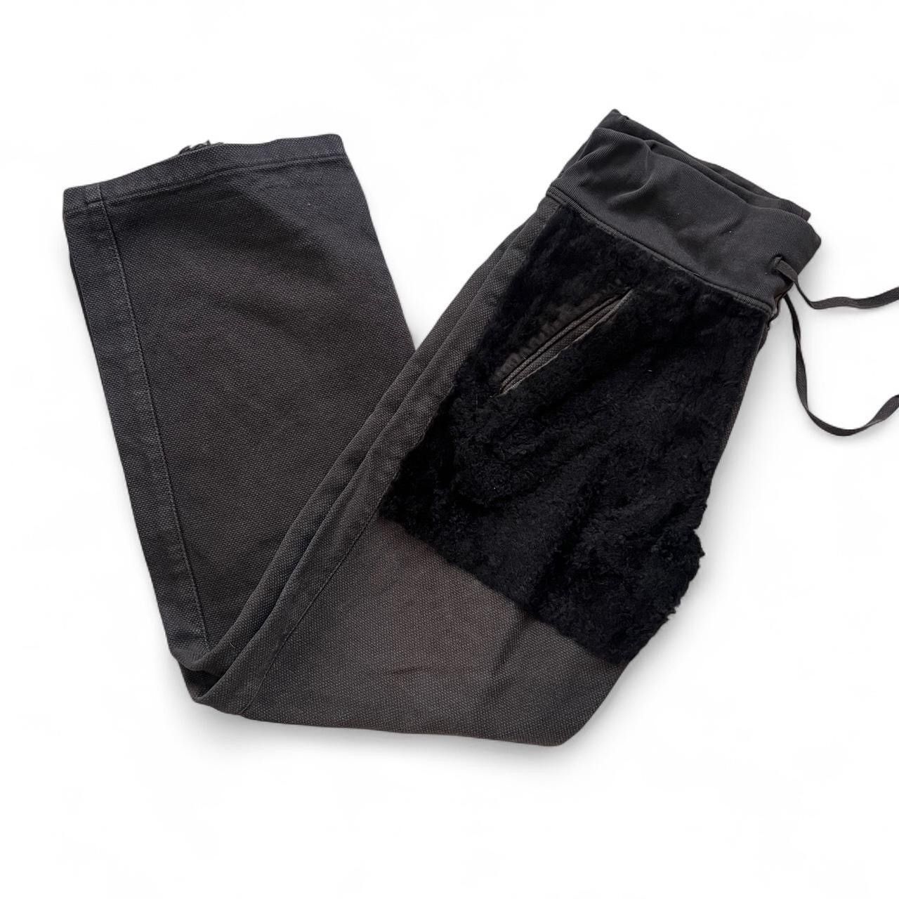 Kapital Kapital Black and Brown Vintage Fuzzy Pocket Pants Size US 32 / EU 48 - 3 Thumbnail