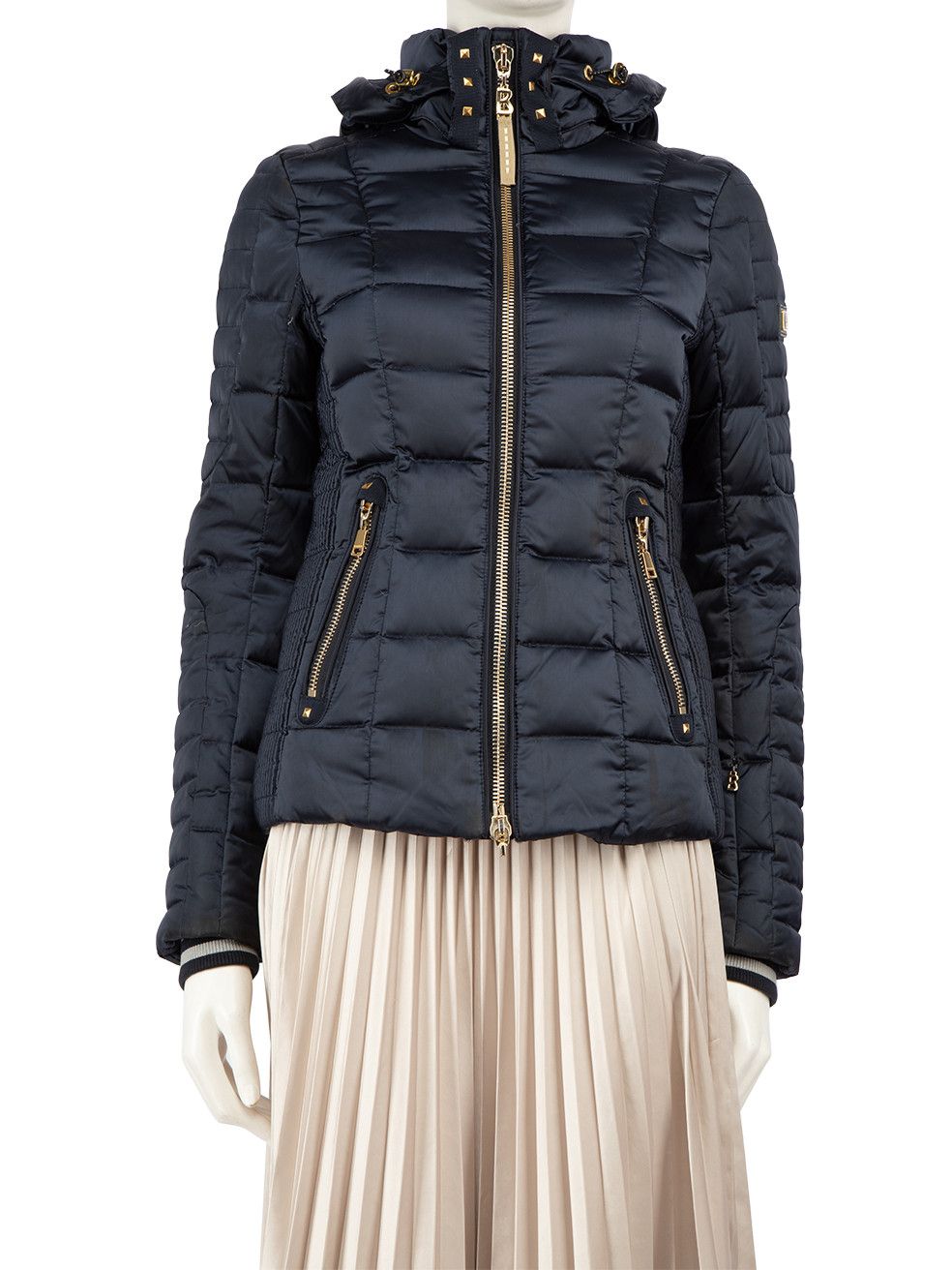 image of Bogner Navy Padded Puffer Jacket, Women's (Size Small)