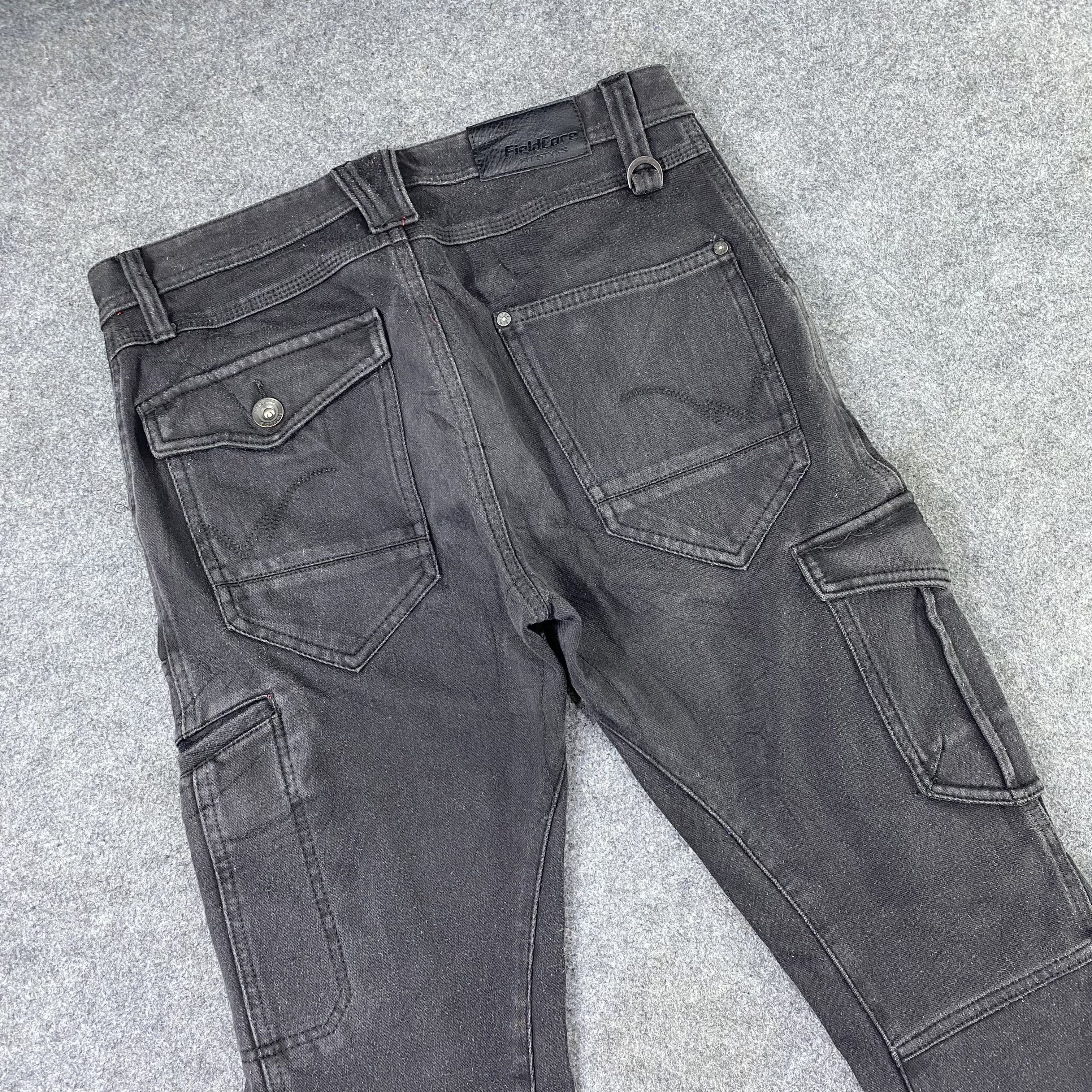 Japanese Brand Fieldcore Fit Style Black Cargo Pants - C035 Size US 33 - 4 Thumbnail