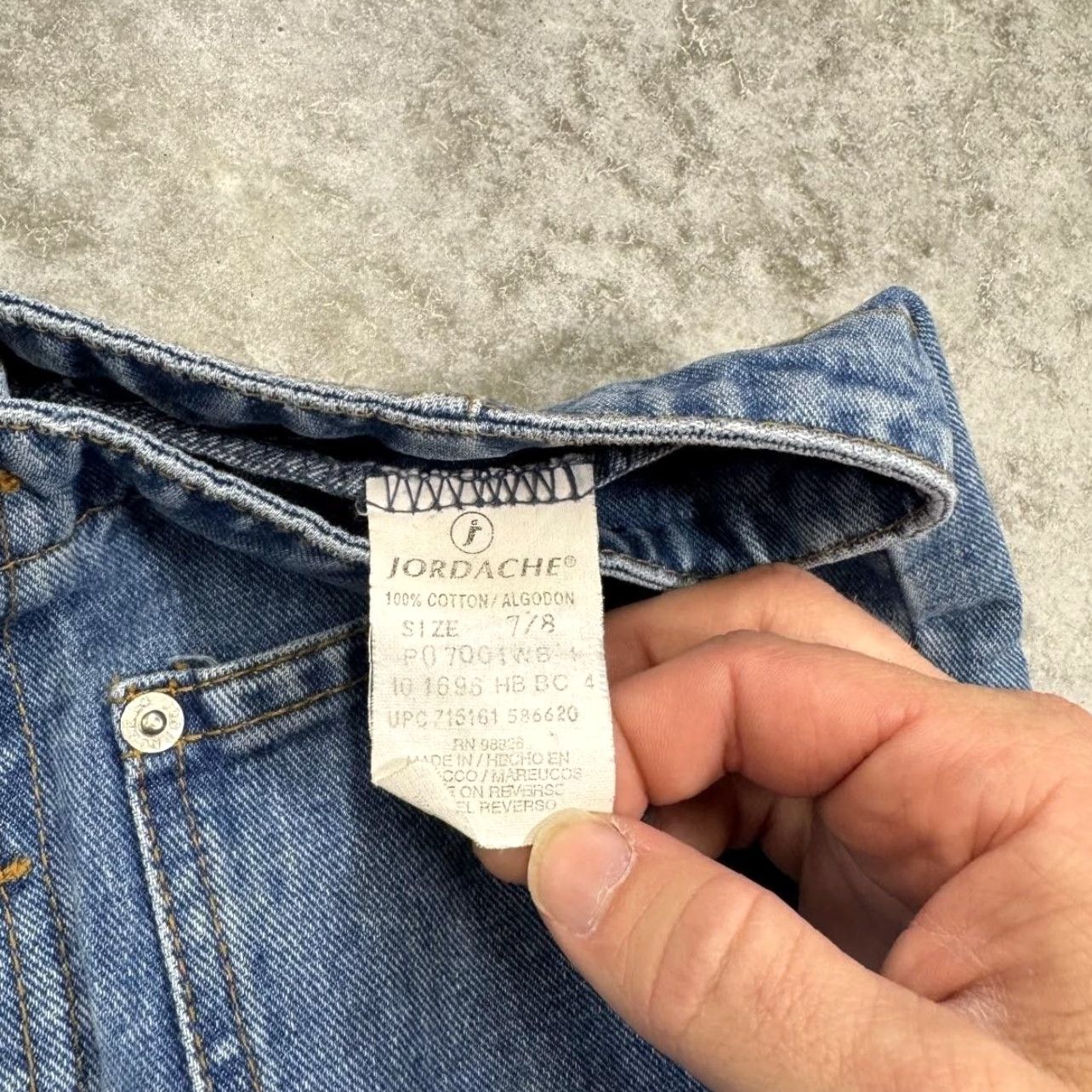Jordache VINTAGE Jordache Jeans Juniors 7/8 High Rise Button Fly Flare Front Pockets 90s Size 28" / US 6 / IT 42 - 4 Thumbnail