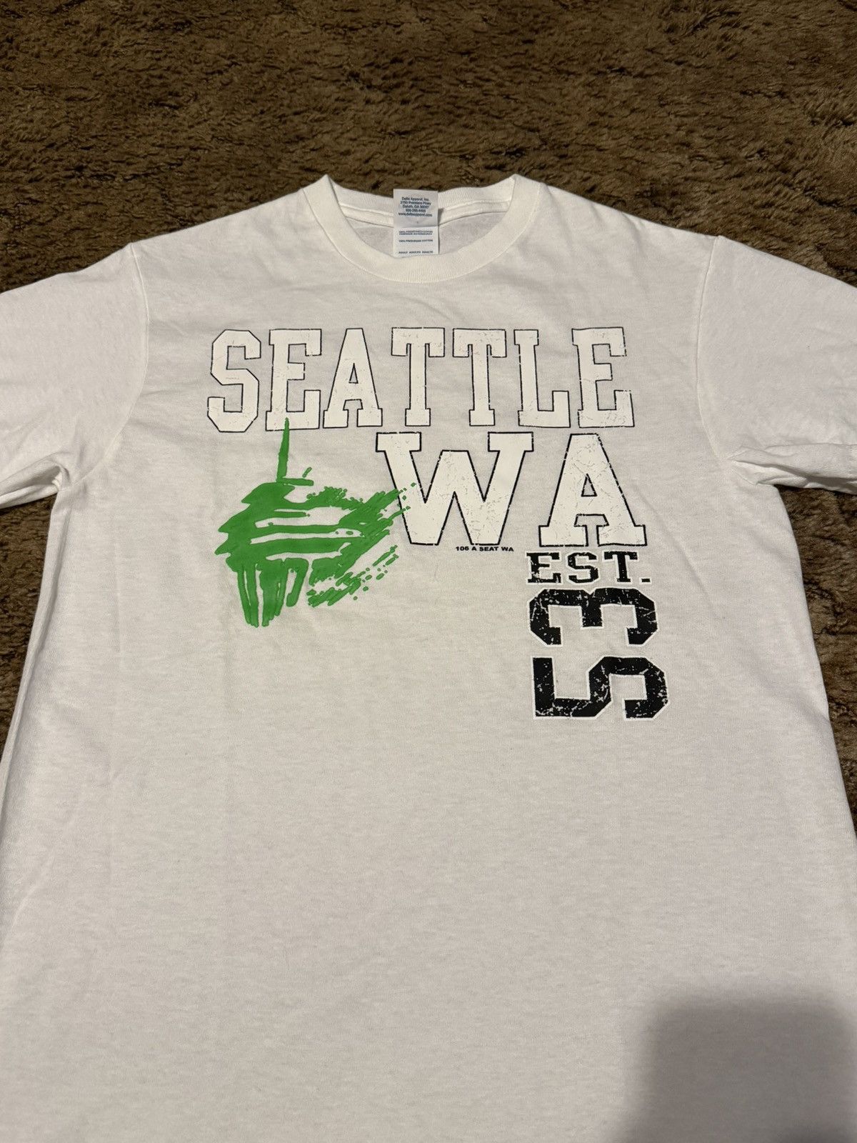 Vintage Vintage Y2K Seattle Washington T-Shirt Tee White Small Size US S / EU 44-46 / 1 - 2 Thumbnail