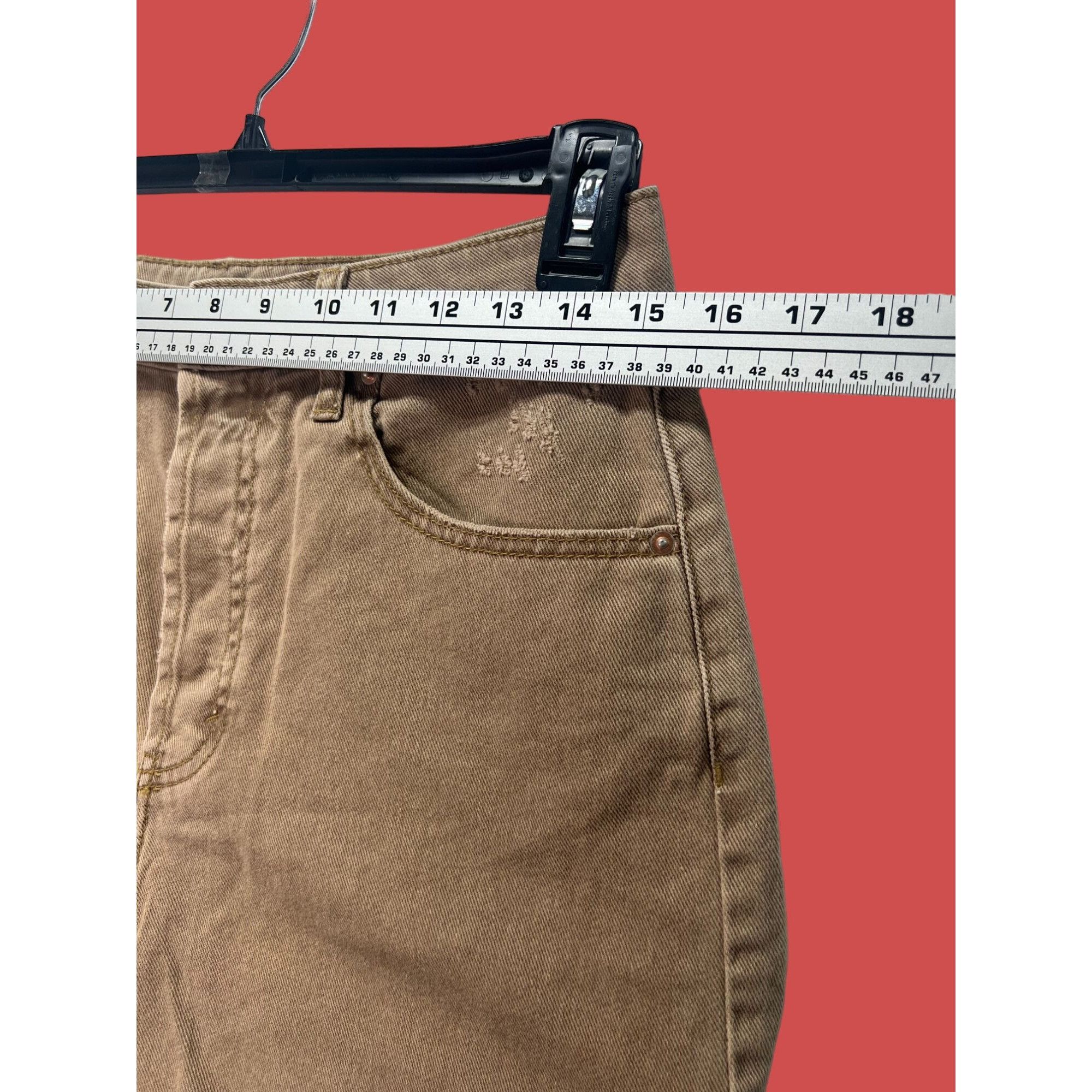 Other Wild Fable - Women's High Waisted Denim Shorts - Brown - 8 Size 30" / US 8 / IT 44 - 3 Thumbnail
