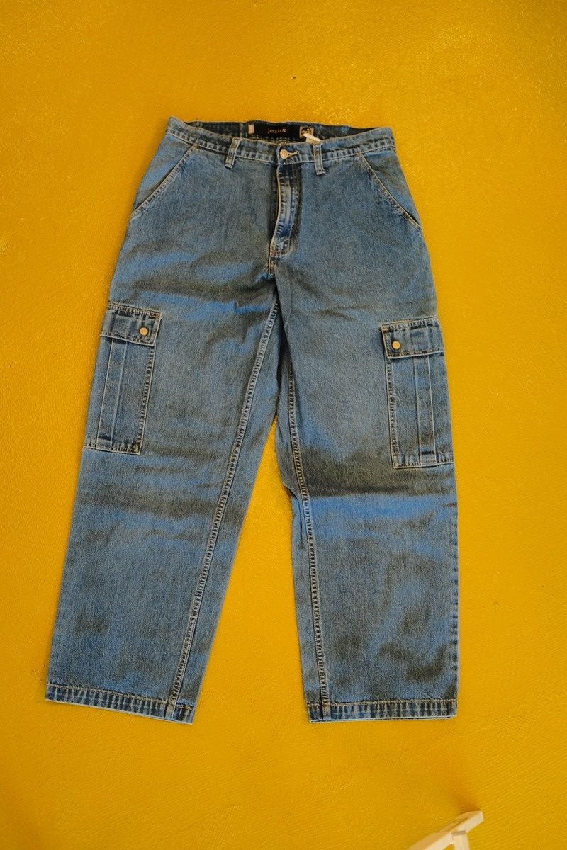 Levi's × Levi's Vintage Clothing RARE Vintage Levi’s Silvertab Cargo Jeans Size US 33 - 1 Thumbnail