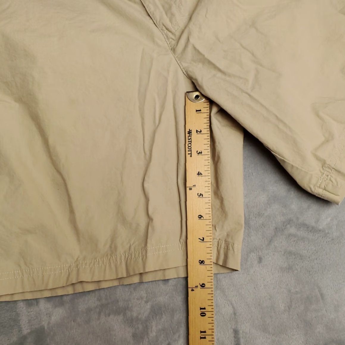 Vintage Columbia Shorts Mens 36 Khaki Light Weight Travel Chinos Outdoors Hiking Casual Beige Cotton Blend Shirt? Size US 36 / EU 52 - 8 Thumbnail