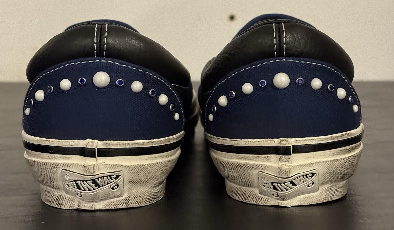 Vans Size 11 - Vans LX Classic Slip-On 98 Pearlized Pack Indigo Size US 11 / EU 44 - 5 Thumbnail