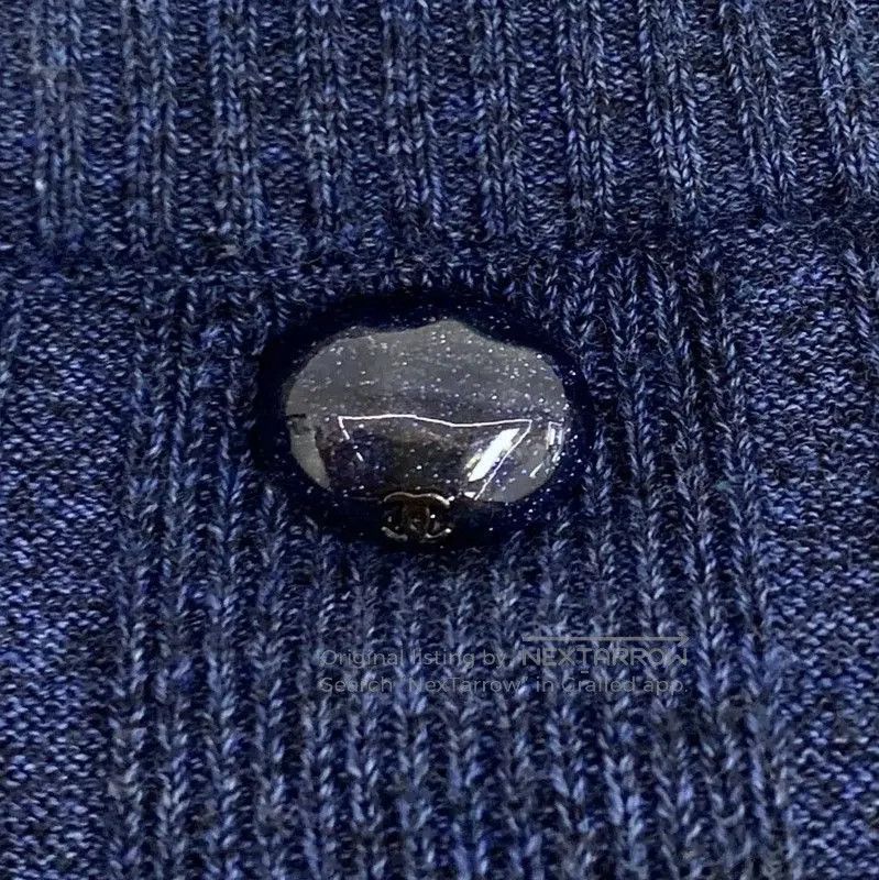 Chanel Chanel Navy Cotton Pullover Sweater for Women . Size XS / US 0-2 / IT 36-38 - 5 Thumbnail