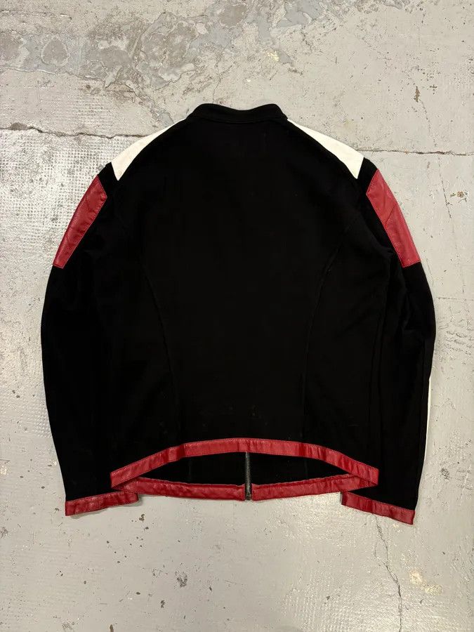 Dirk Bikkembergs 2000s Dirk Bikkembergs Mondrian Leather Color-Block Biker Leather Jacket Size US M / EU 48-50 / 2 - 5 Thumbnail