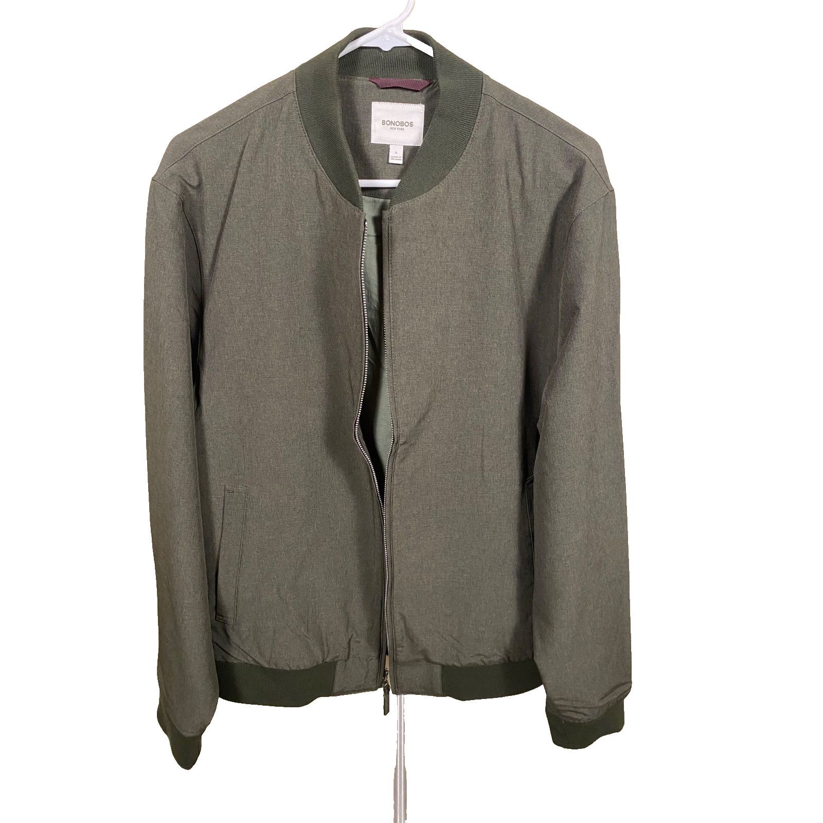 Bonobos Green bomber jacket men Bonobos never worn Large Size US L / EU 52-54 / 3 - 1 Thumbnail