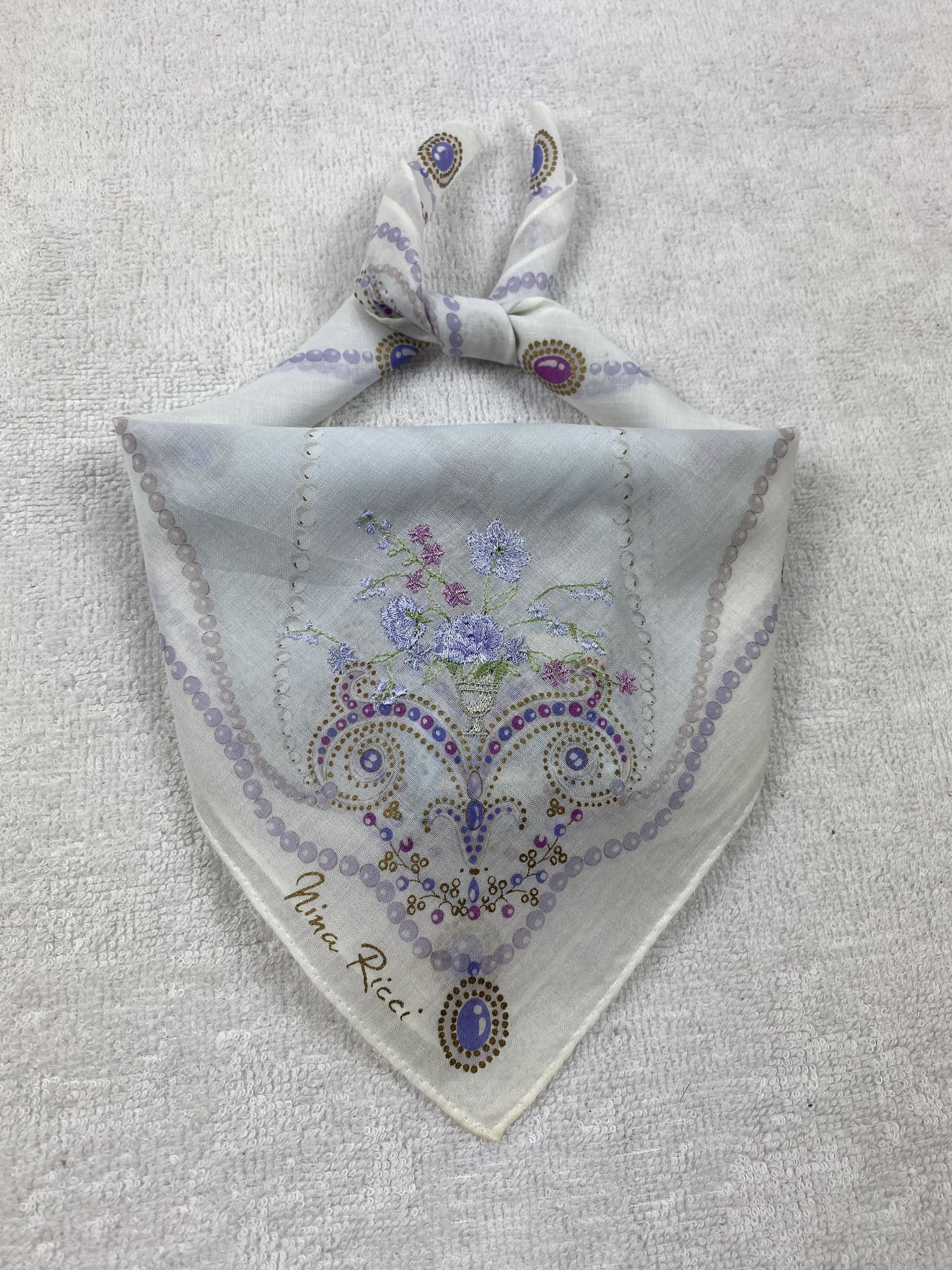 Nina Ricci × Vintage Nina Ricci Handkerchief / Bandana / Neckerchief Size ONE SIZE - 2 Thumbnail
