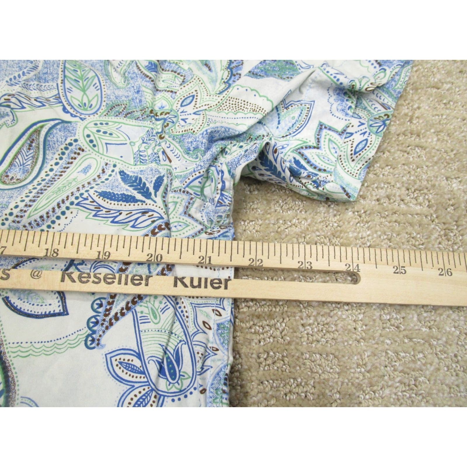 Tommy Bahama Tommy Bahama Shirt Men Medium Blue White Paisley Silk Blend Short Sleeve Button-Up Beach Casual Travel Size US M / EU 48-50 / 2 - 5 Thumbnail