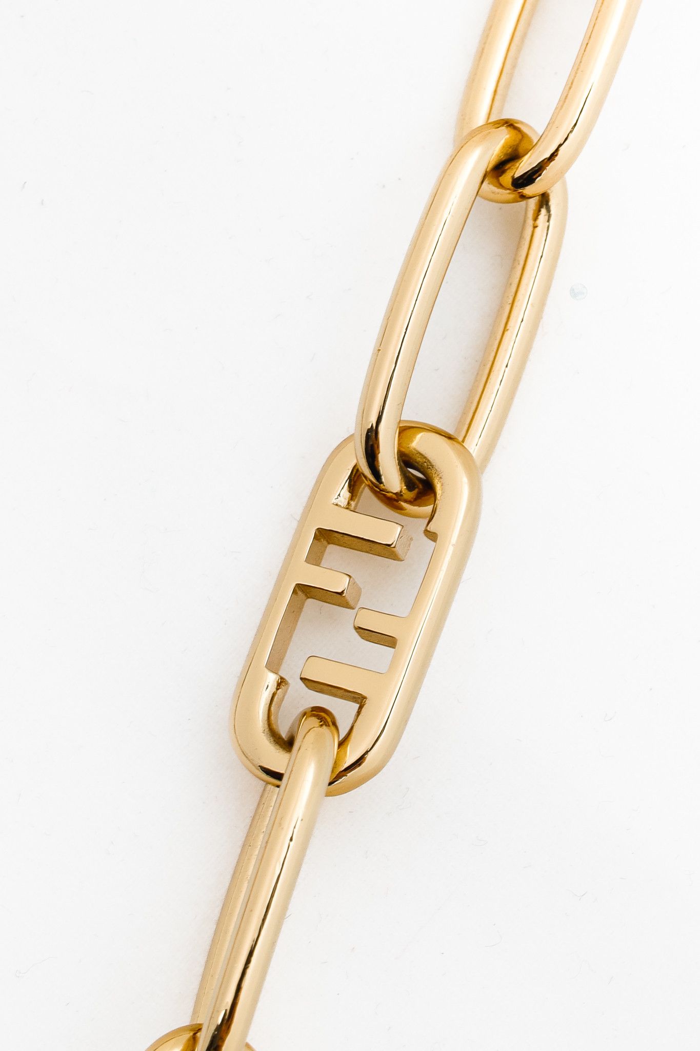 Fendi Fendi Timeless Strap You Gold-Tone FF Chain Shoulder Strap Size ONE SIZE - 3 Thumbnail