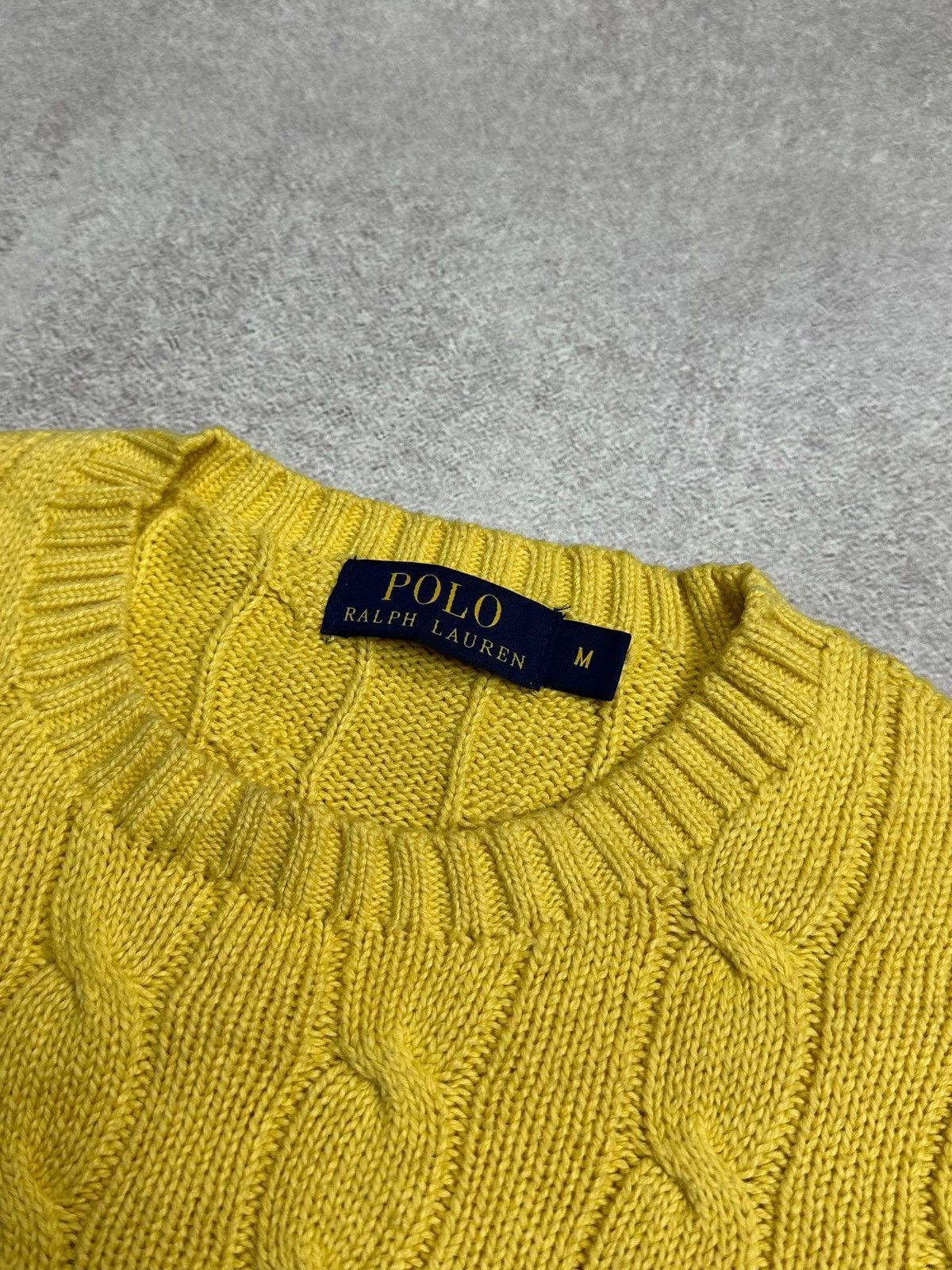 Polo Ralph Lauren Vintage Polo Ralph Lauren Cable Knit Mens Sweater Rare M Size US M / EU 48-50 / 2 - 5 Thumbnail