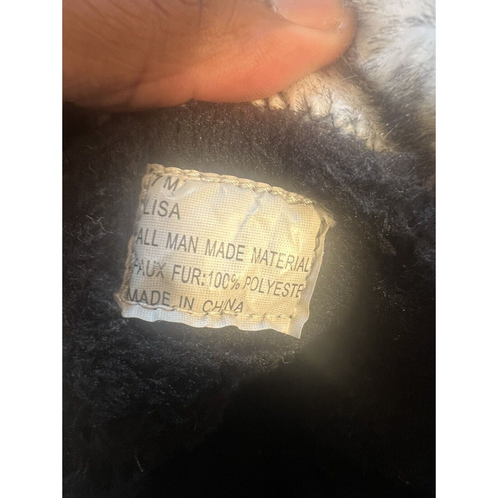 Other Totes Lisa Snow Boots Black Women's 7M Faux Fur Booties Size US 7 / IT 37 - 10 Thumbnail