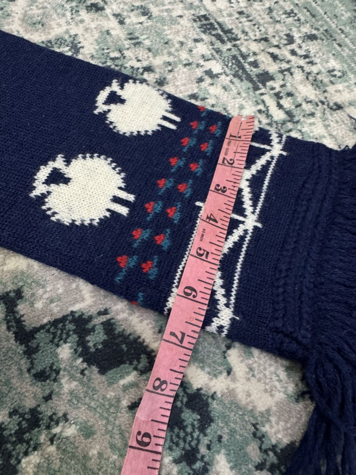 Pendleton VINTAGE KNITTED PENDLETON VIRGIN WOOL SCARF MUFFLER Size ONE SIZE - 2 Thumbnail