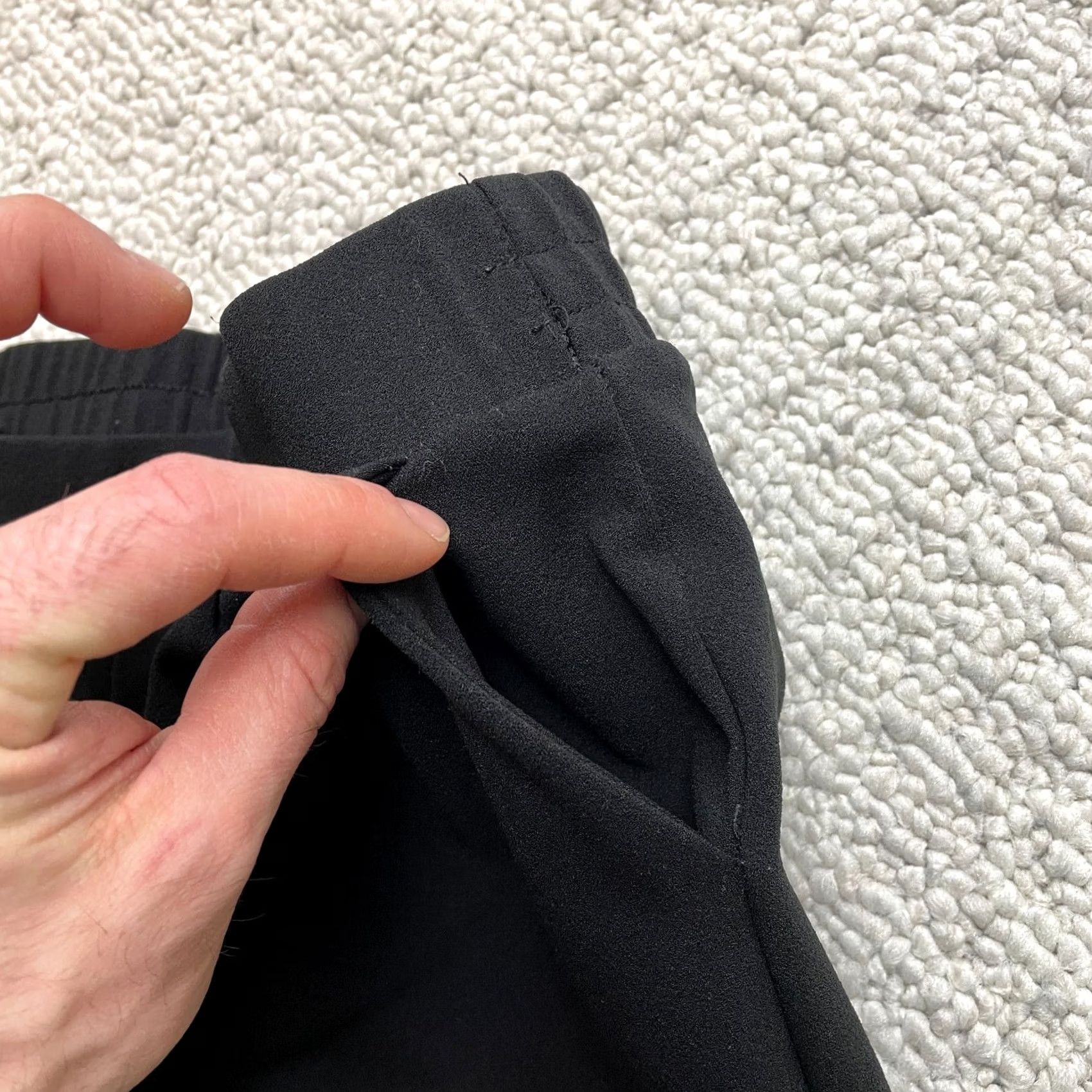 Vintage VINTAGE? No, Stella Luce Cropped Pants Womens XL Black Stretch Polyester Pockets Size 29" - 5 Thumbnail
