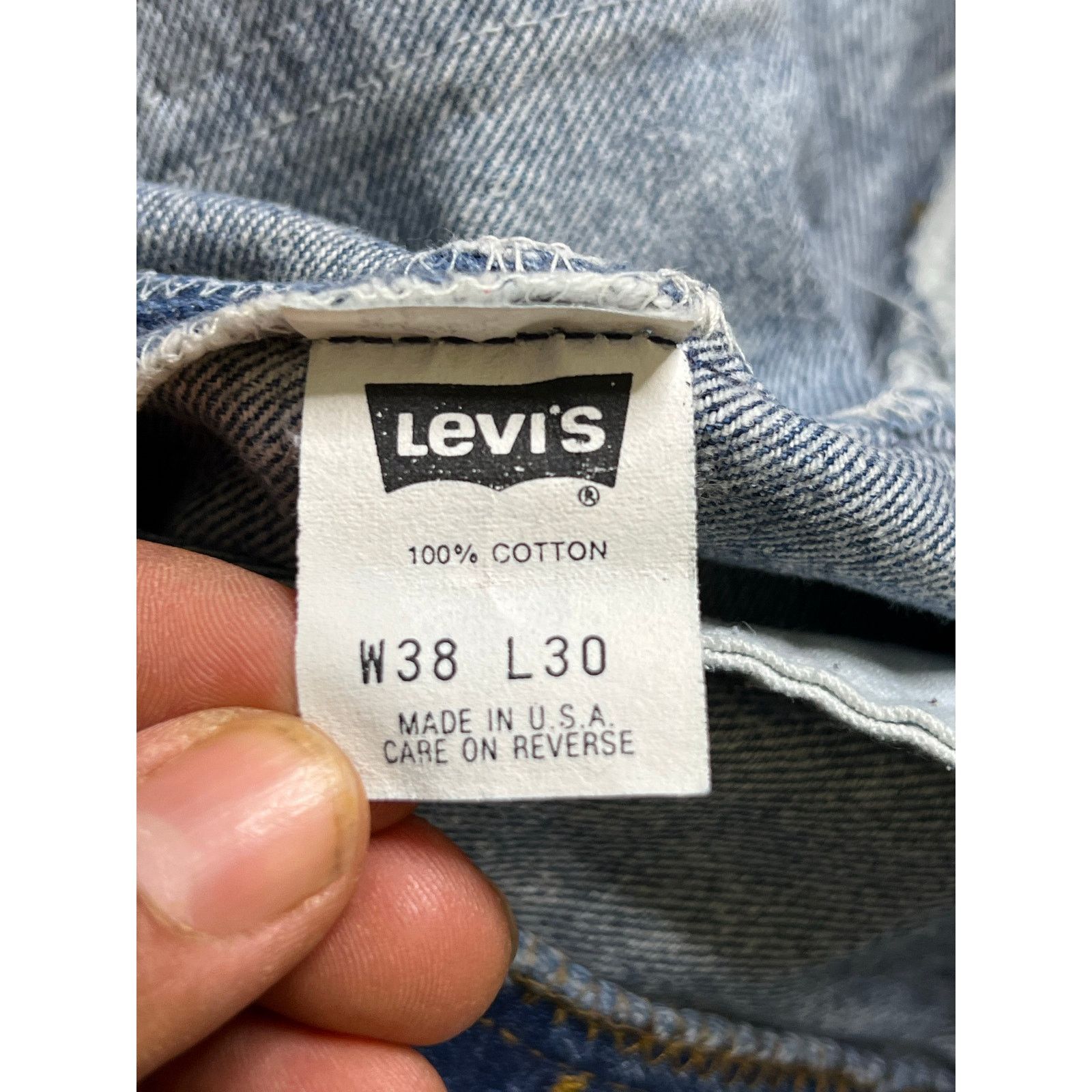 Levi's Levi’s 501 Jeans Men’s USA 1995 Vintage Acid Wash Blue 35x30 Size US 38 / EU 54 - 5 Thumbnail
