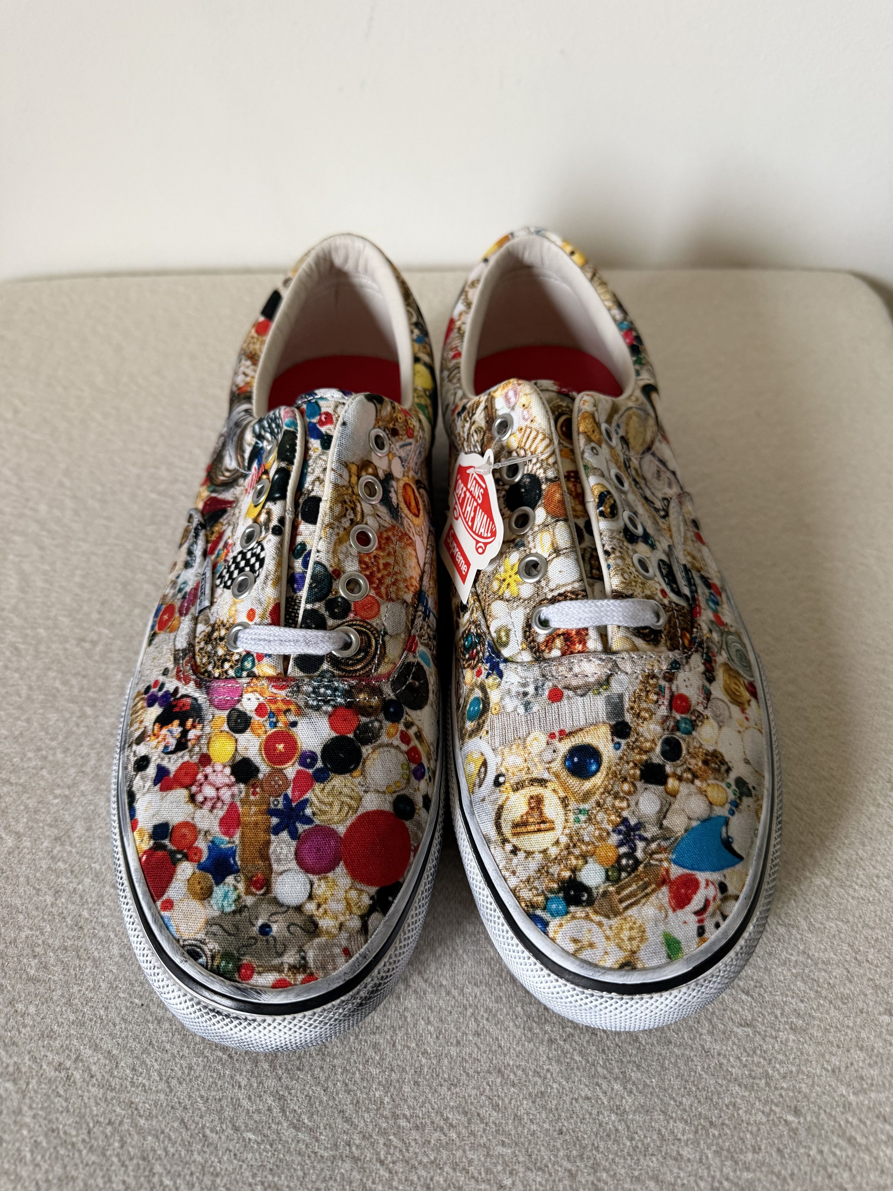 Supreme × Vans Supreme Vans Skate Era Mike Kelley in White Size US 13 / EU 46 - 4 Thumbnail