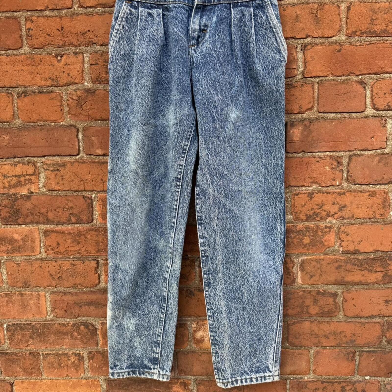 Lee vintage Lee acid washed high waited slim jeans 80s 12 slim Size 34" / US 12 / IT 48 - 3 Thumbnail
