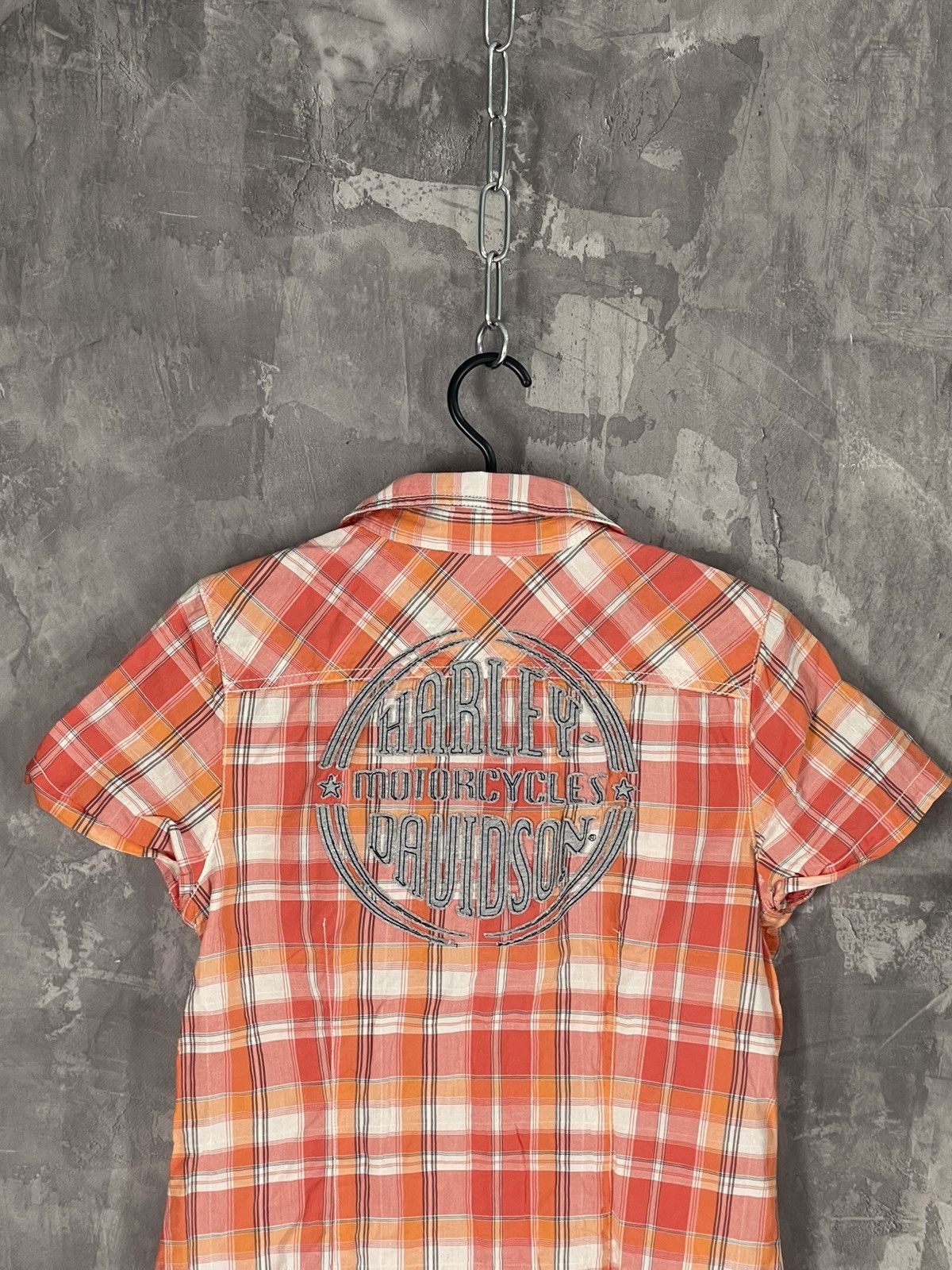Vintage Y2K Harley Davidson Streetwear Glamour Button Up Shirt Size M / US 6-8 / IT 42-44 - 9 Thumbnail
