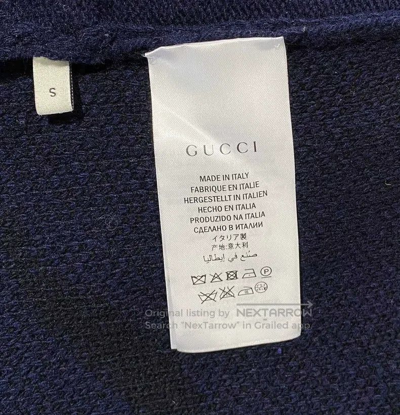 Gucci Gucci Dark blue knitted tiger head jacket Size US S / EU 44-46 / 1 - 6 Thumbnail