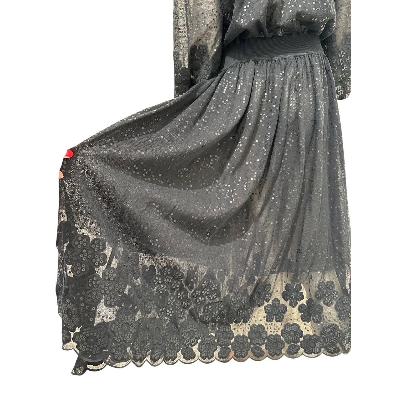 Chanel Chanel Fall 2018 Lace & Silk Blend Sheer Midi Dress Sz.46 Size XL / US 12-14 / IT 48-50 - 3 Thumbnail
