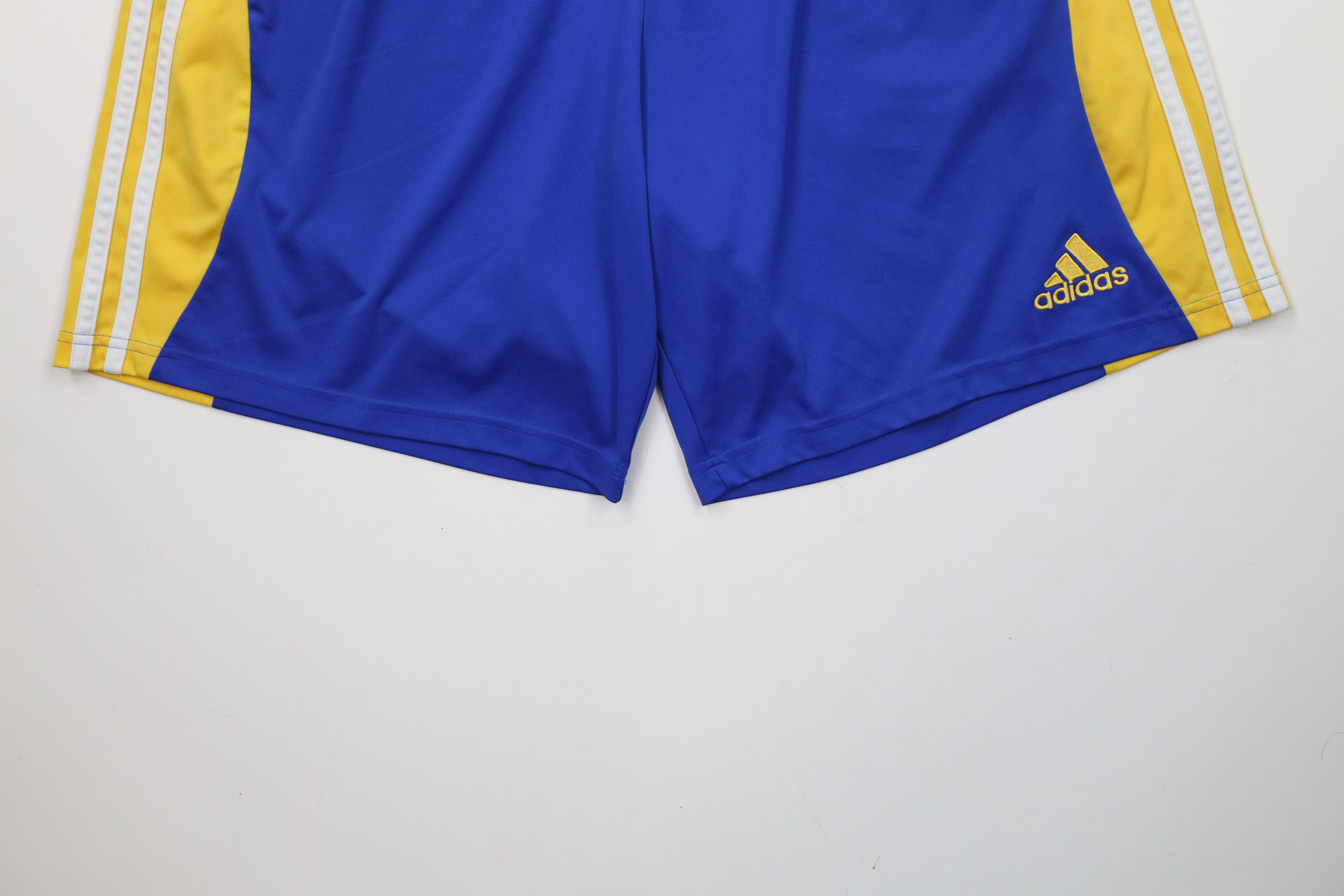 Adidas × Vintage Vintage Adidas Striped Running Jogging Soccer Shorts Blue Size US 36 / EU 52 - 4 Thumbnail