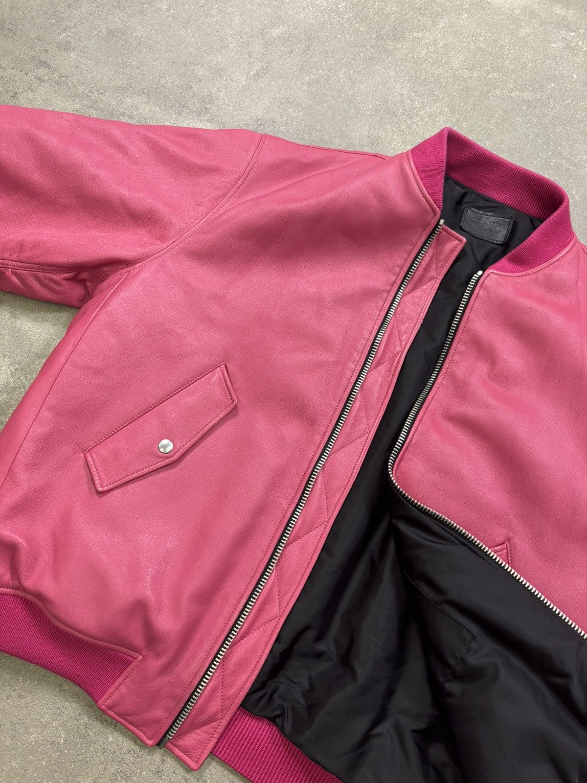 Prada Prada Enameled Metal Triangle Bomber Jacket (2021) Size US M / EU 48-50 / 2 - 2 Thumbnail