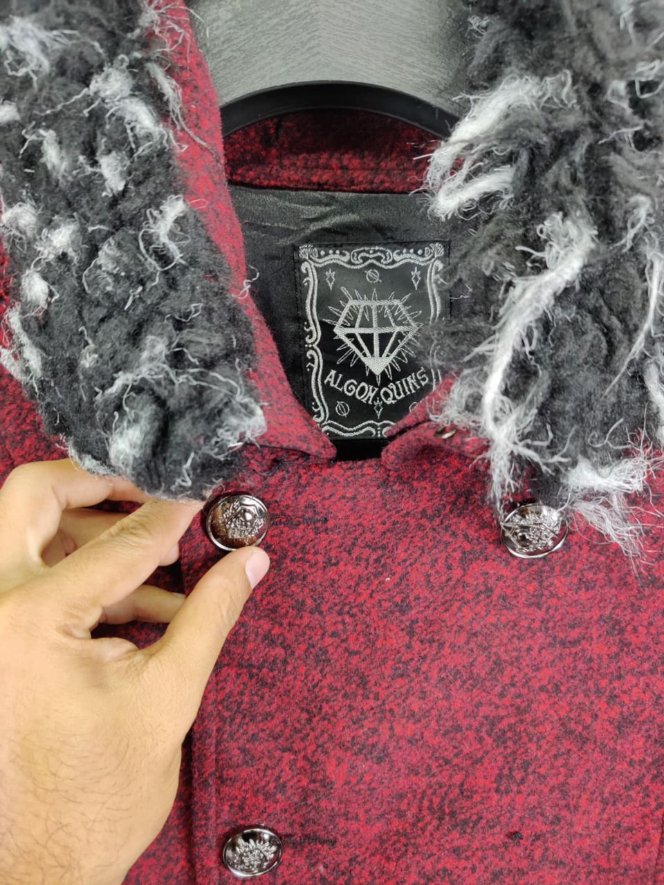 If Six Was Nine Algon Quins Double Breasted Faux Fur Coat Size US M / EU 48-50 / 2 - 3 Thumbnail