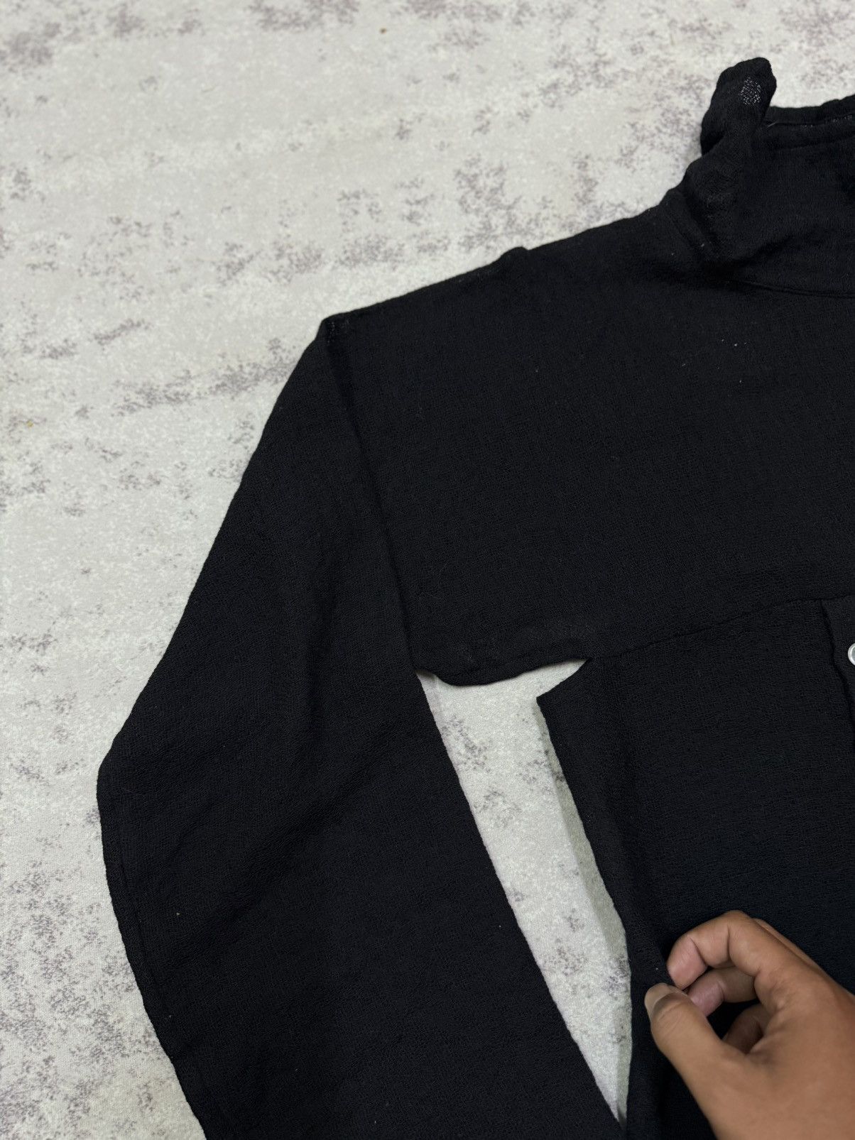 Yohji Yamamoto Y’s Yohji yamamoto Linen Wool Button Up Front Dress Size L / US 10 / IT 46 - 4 Thumbnail