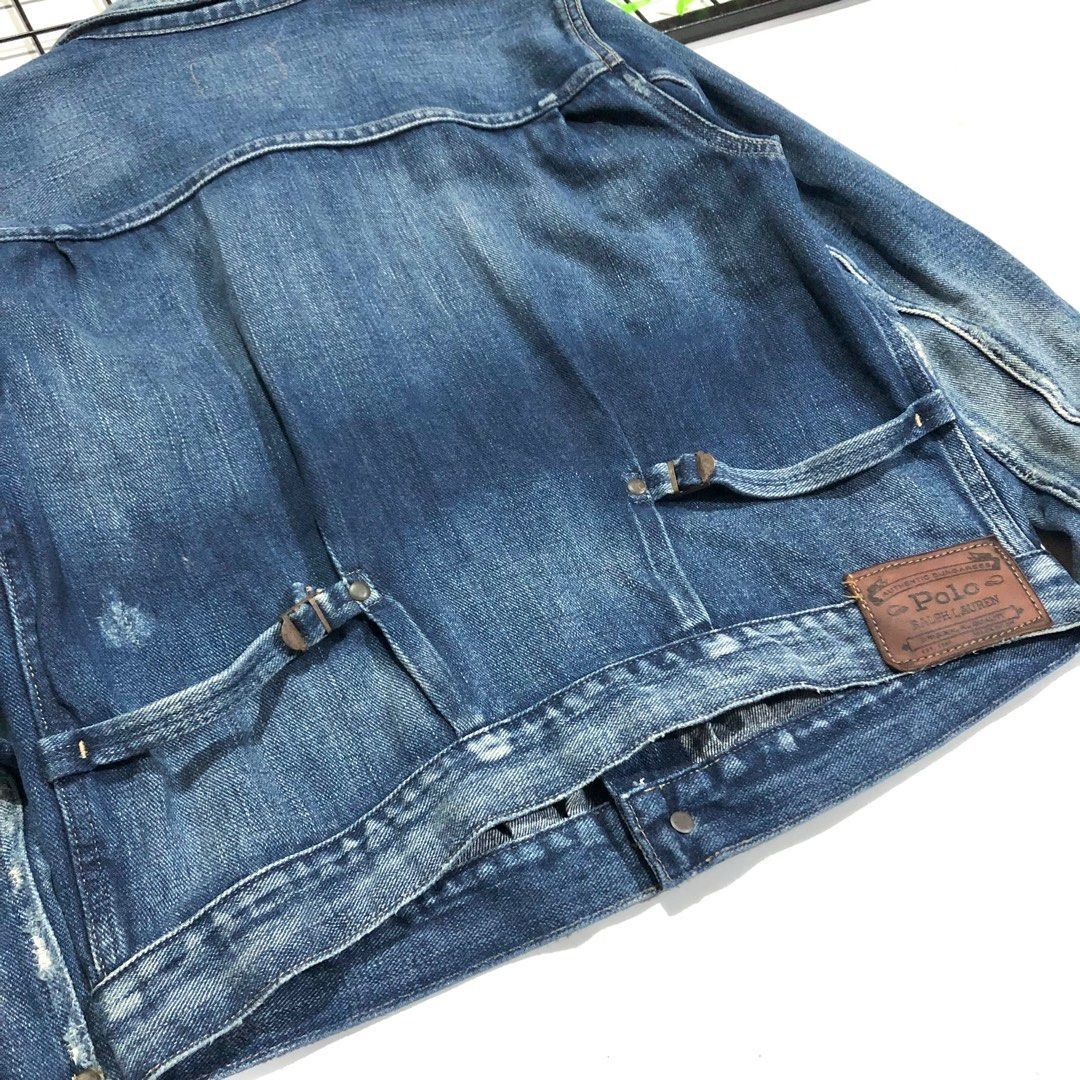 Polo Ralph Lauren Polo Rl denim Trucker distressed vintage Size US M / EU 48-50 / 2 - 4 Thumbnail
