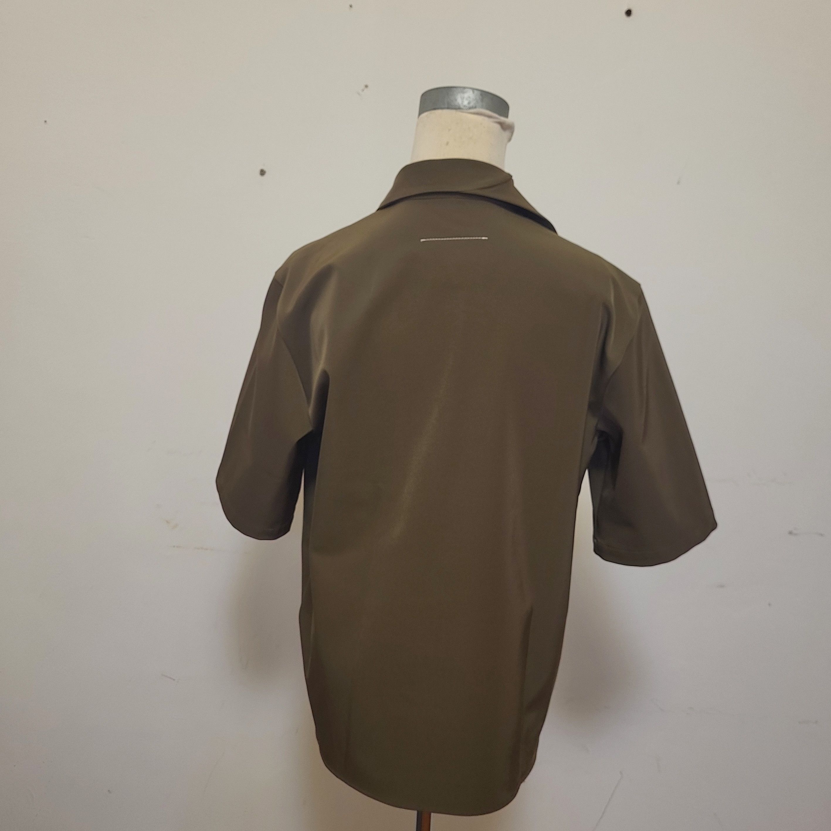 Maison Margiela MM6 Khaki Green Tie Wrap Shirt Size XS / US 0-2 / IT 36-38 - 5 Thumbnail
