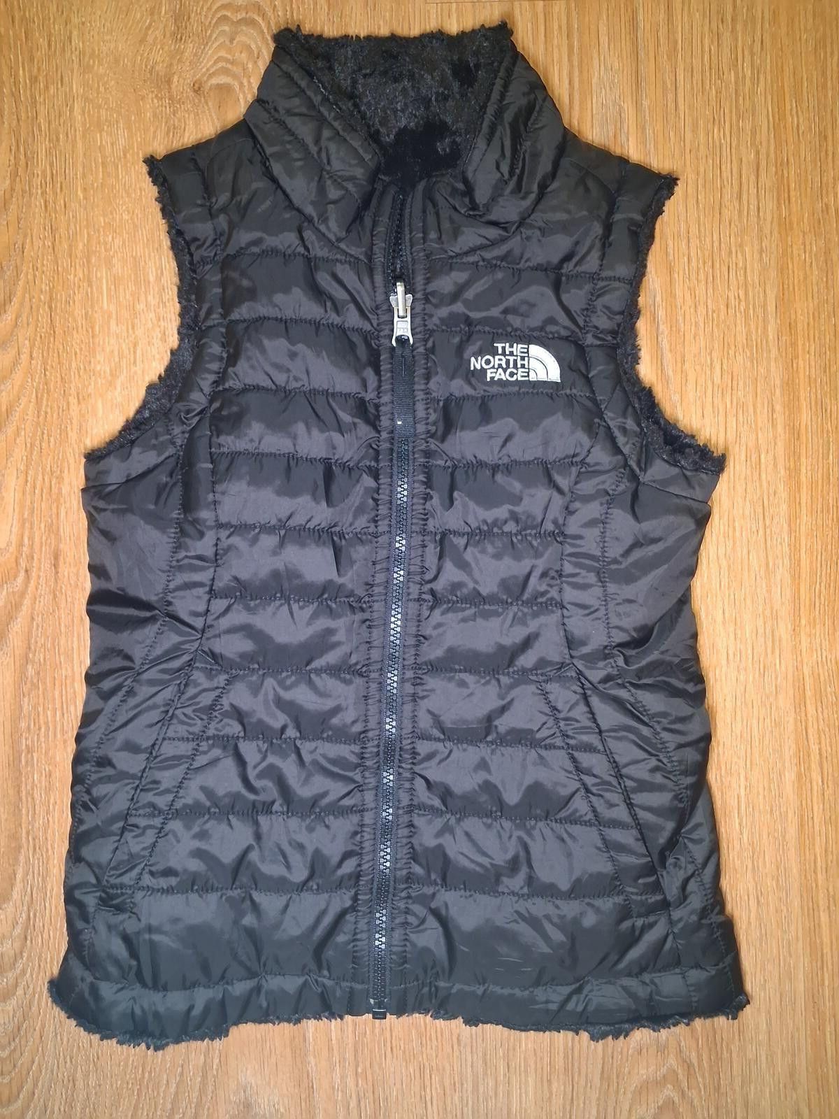 The North Face North Face Puffer Fleece Vest Girls XS 6 Black Reversible Size XS / US 0-2 / IT 36-38 - 1 Thumbnail