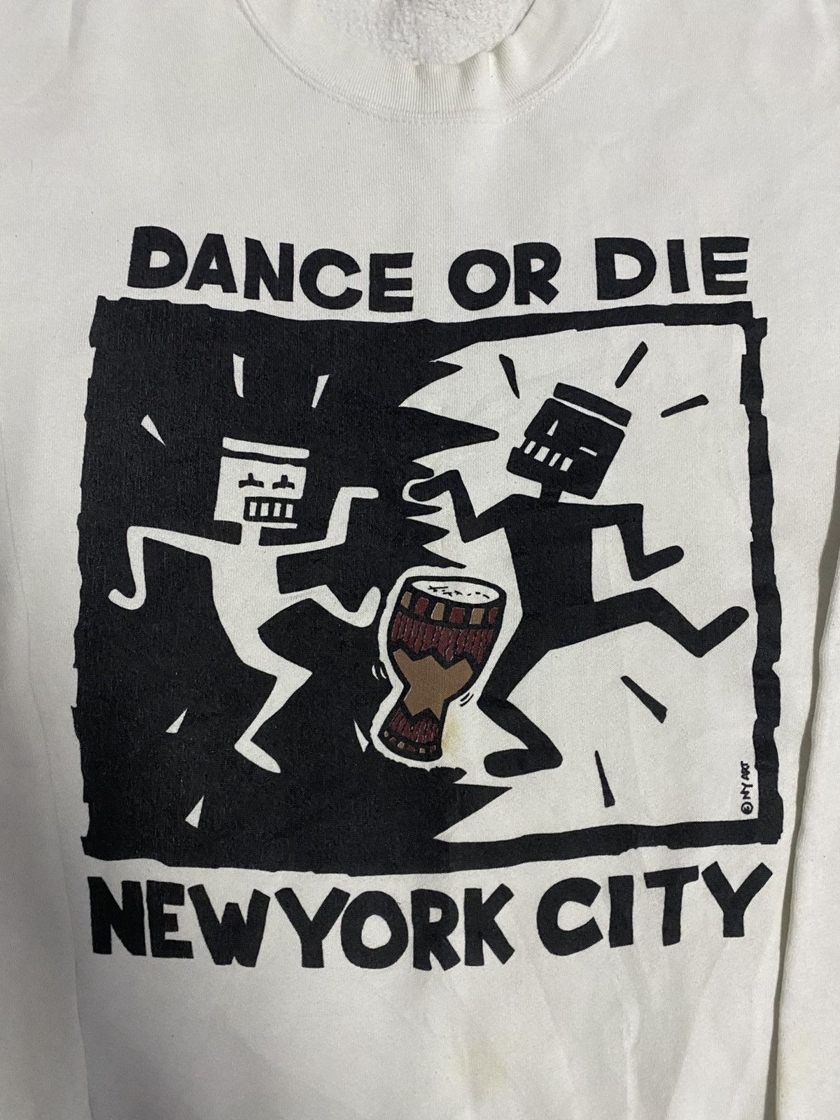 Keith Haring Vintage 80’s Keith Haring Dance Or Die New York City Size US M / EU 48-50 / 2 - 4 Thumbnail