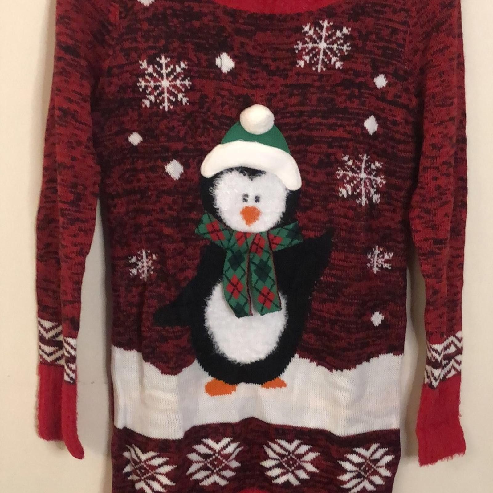 Original Penguin No Boundaries Festive Penguin Christmas Sweater dress SZ Med Size M / US 6-8 / IT 42-44 - 3 Thumbnail