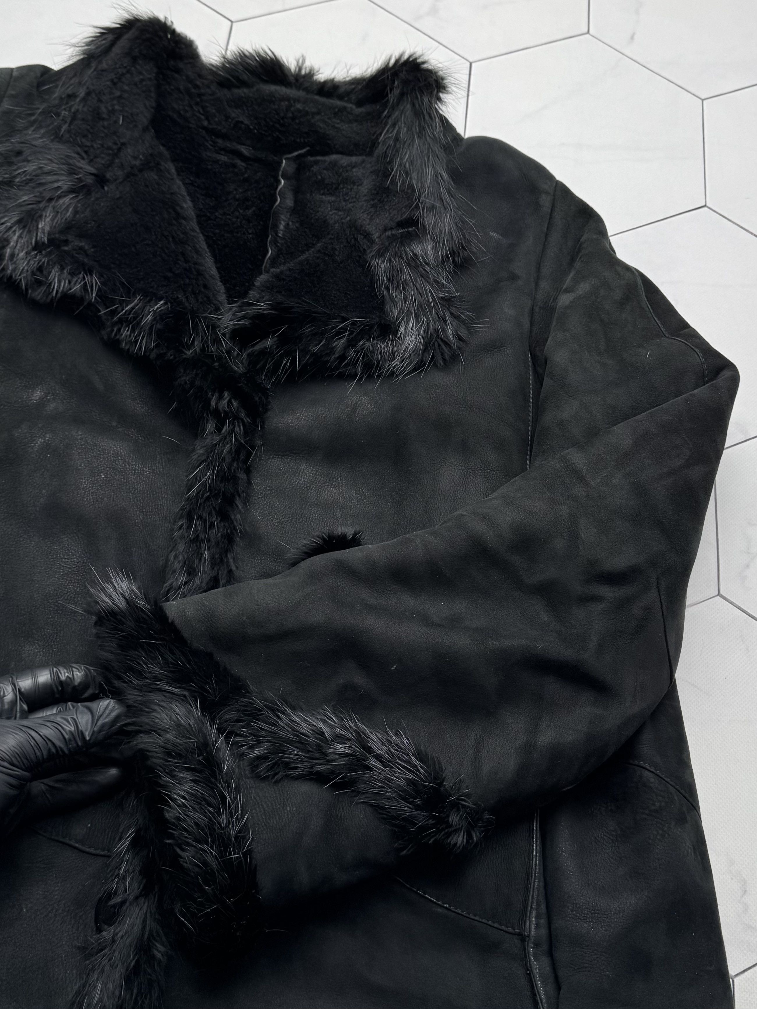 Vintage Vintage Real Shearling Coat (B550) Size L / US 10 / IT 46 - 8 Thumbnail